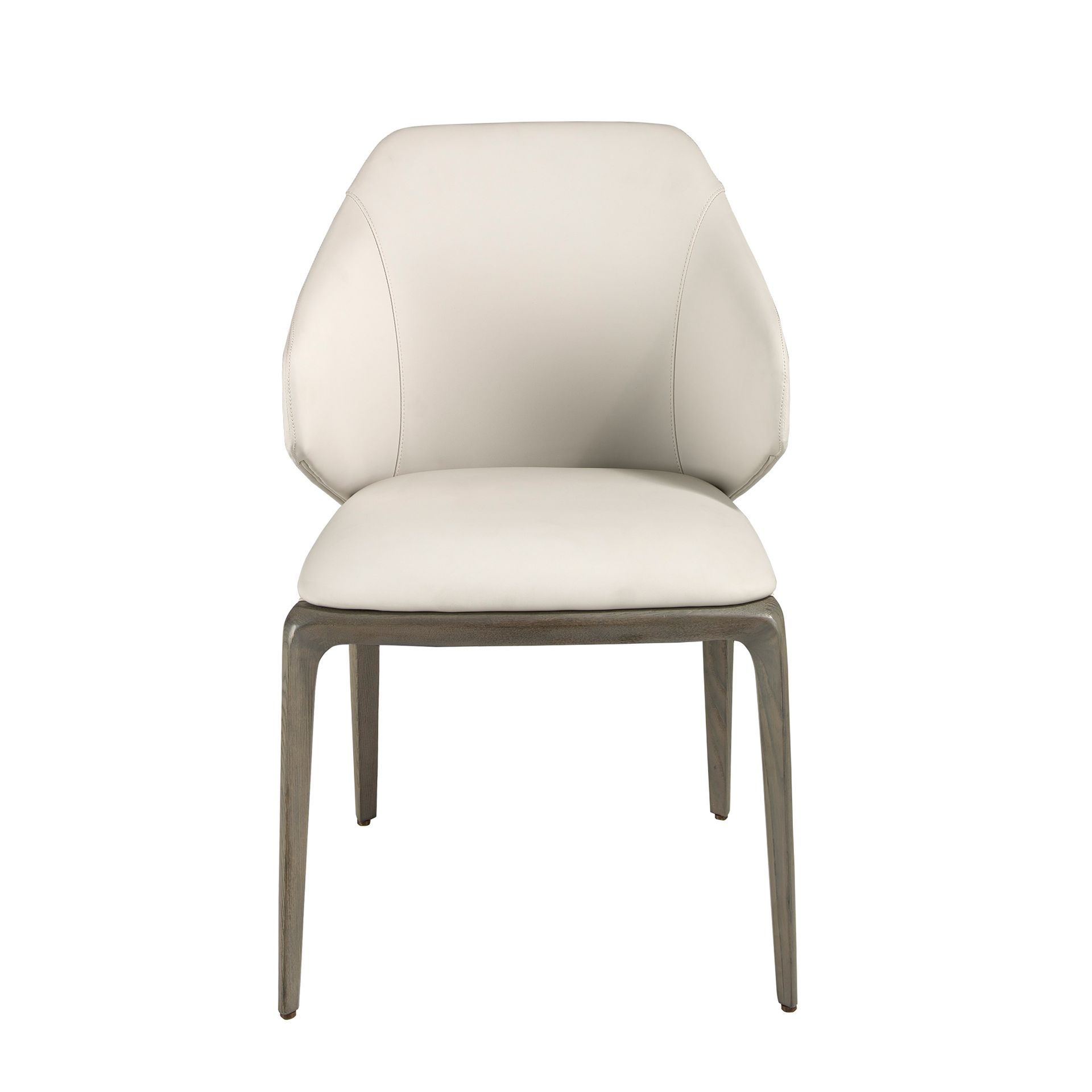 Cream leatherette chair