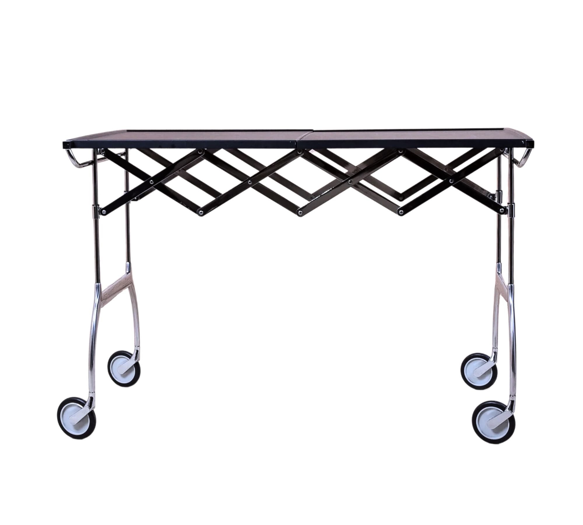 Battista Kartell Servierwagen Polyester Metall Schwarz