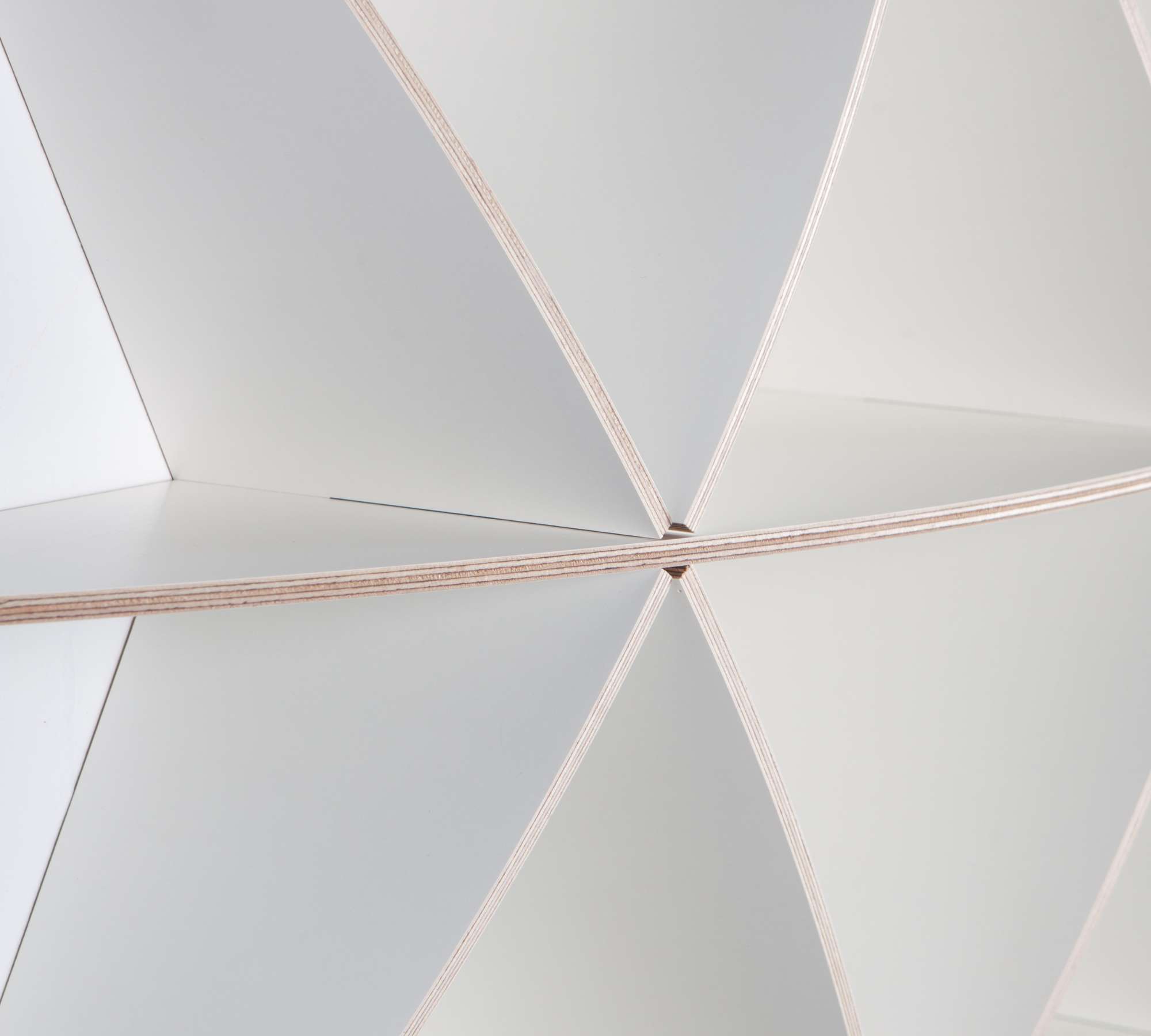 COMB Wandregal Holz Weiß