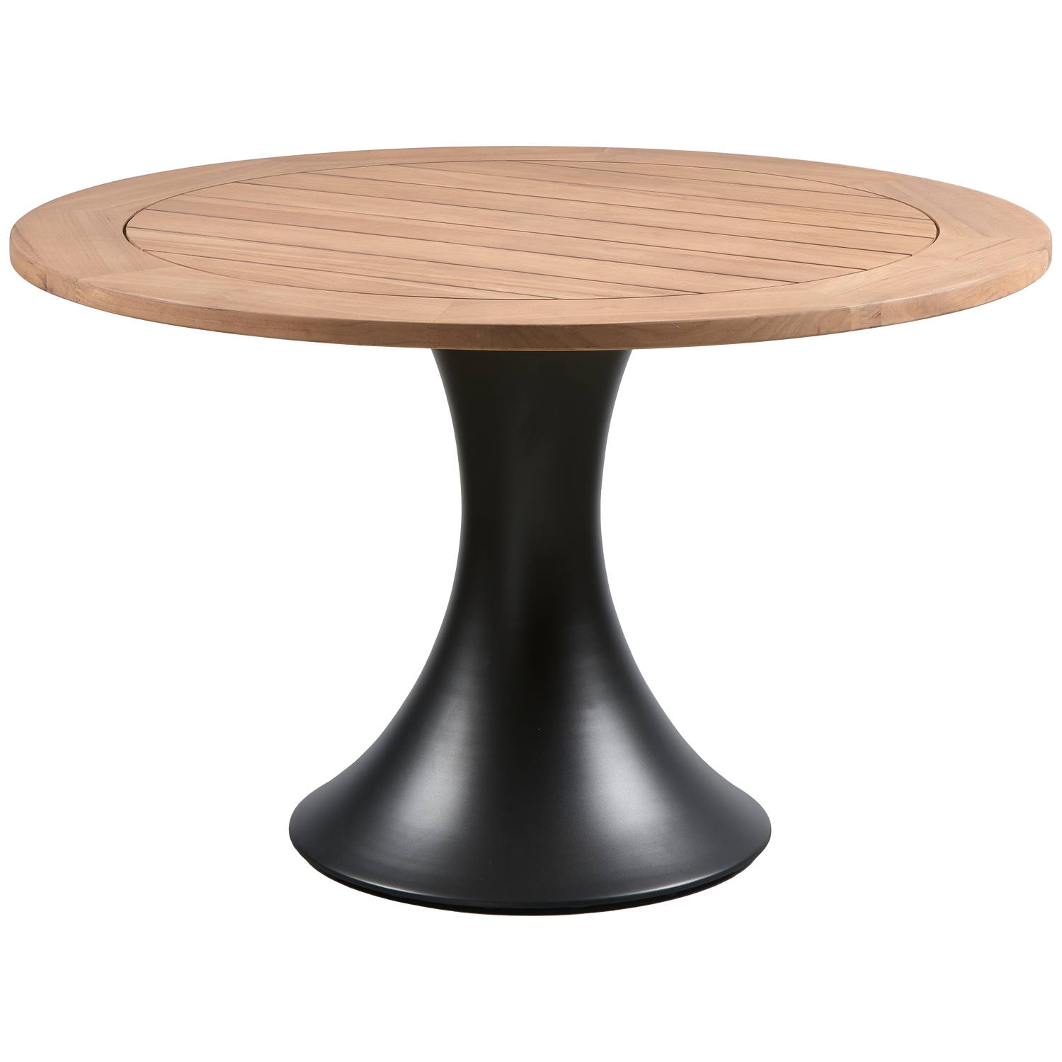 Charley Garten Esstisch Aluminium Teakholz Ø122cm