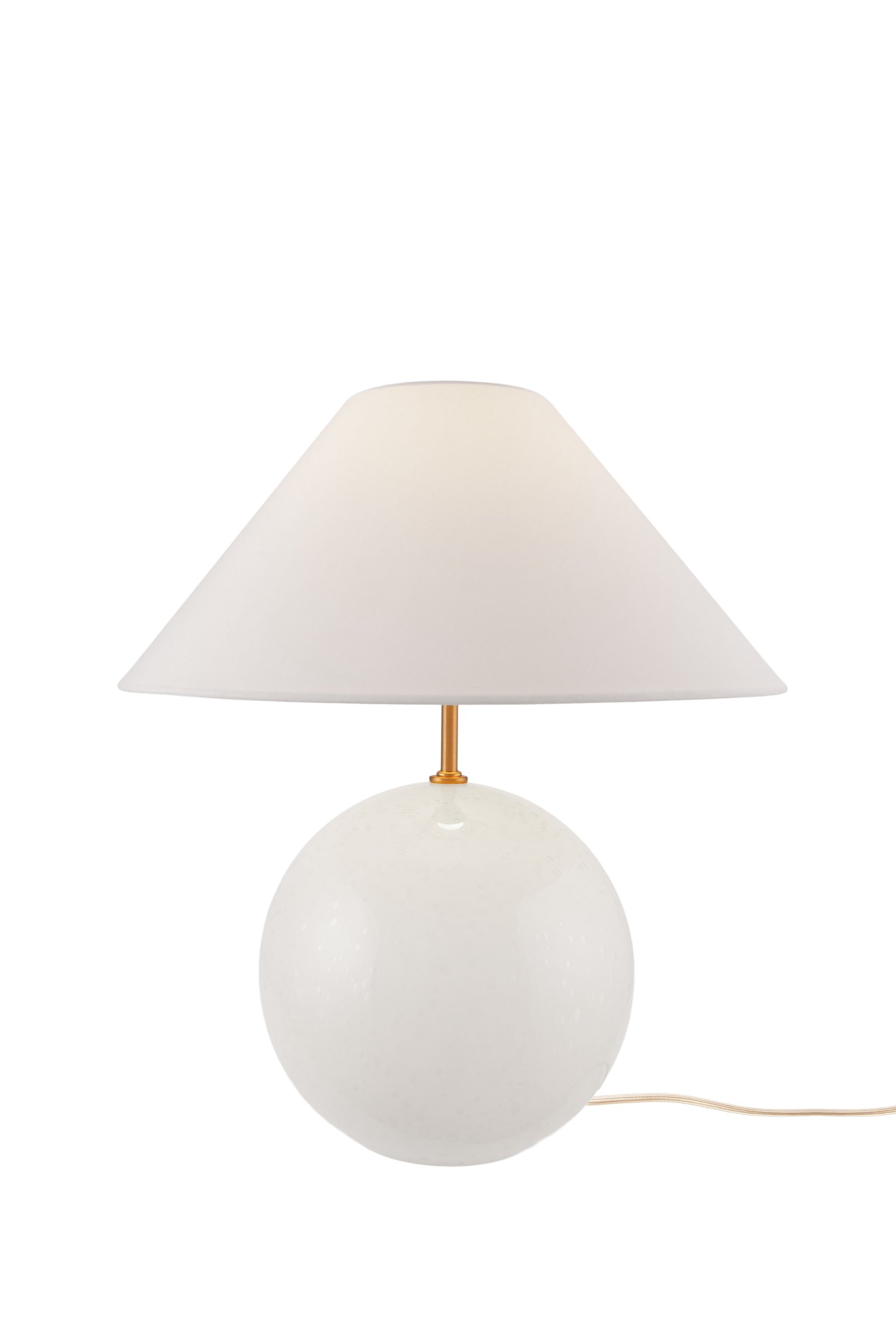 Iris Lampada da tavolo bianca Ø 35cm