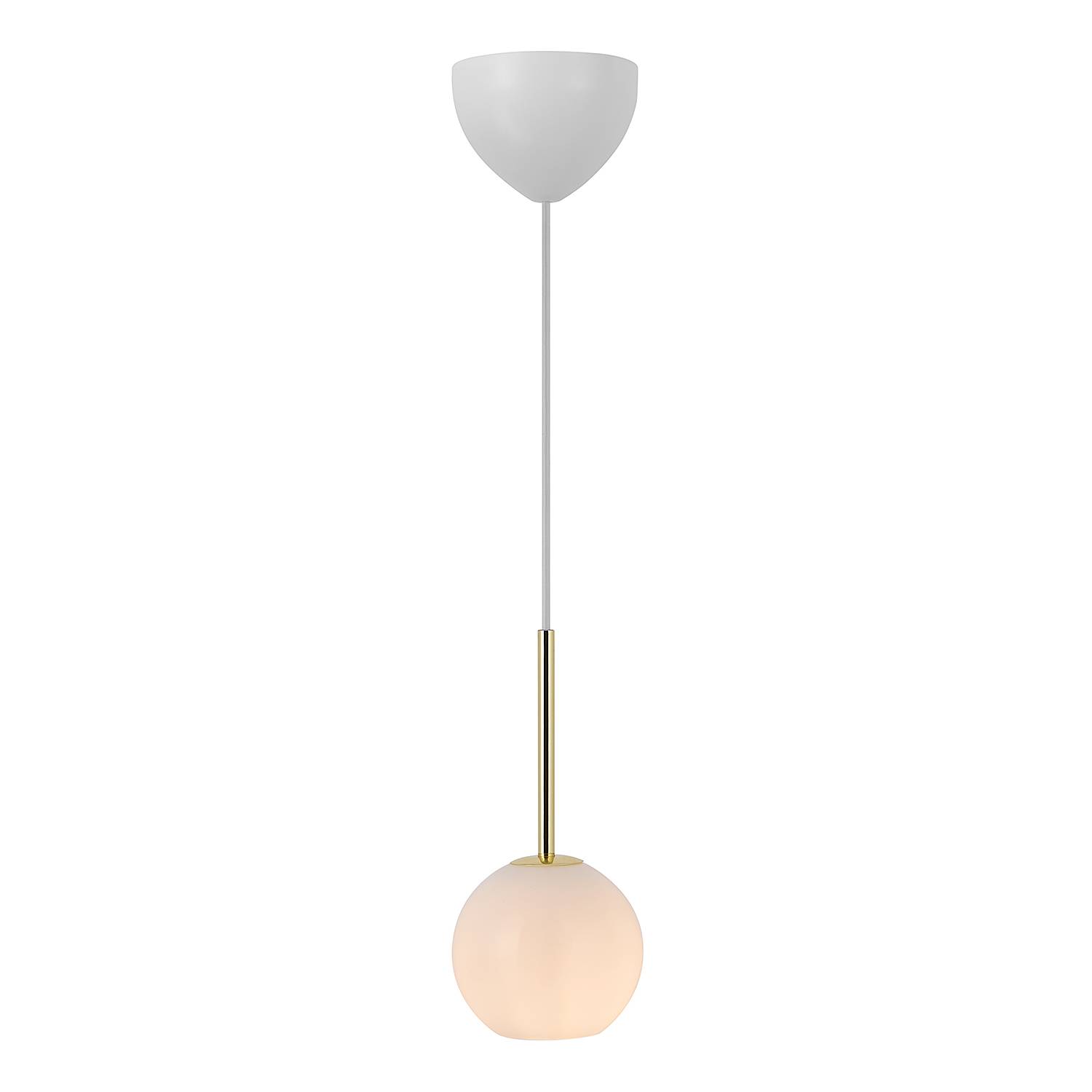 Pendant Light Franca 1-Light Opal Glass White