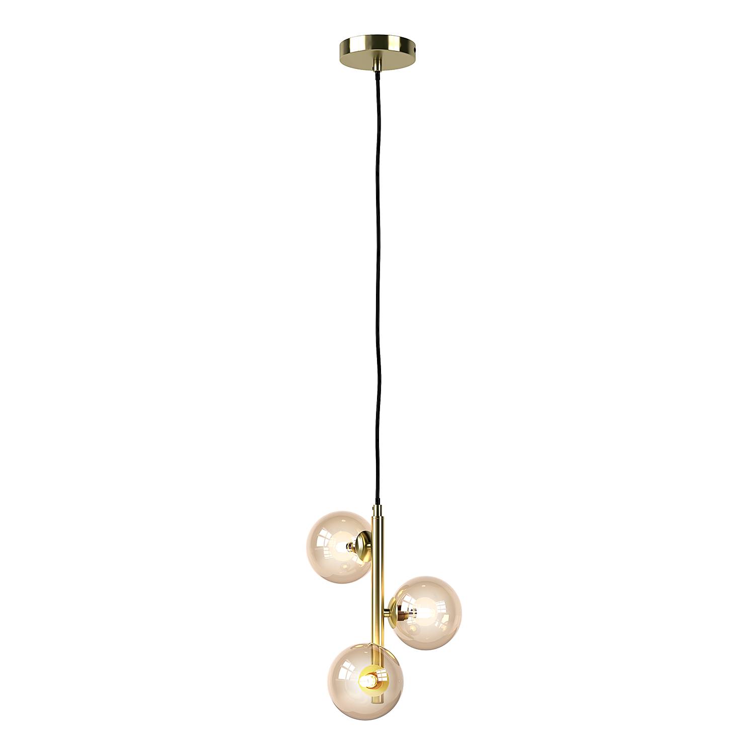 KJUL Pendelleuchte Metall Gold 3-flammig