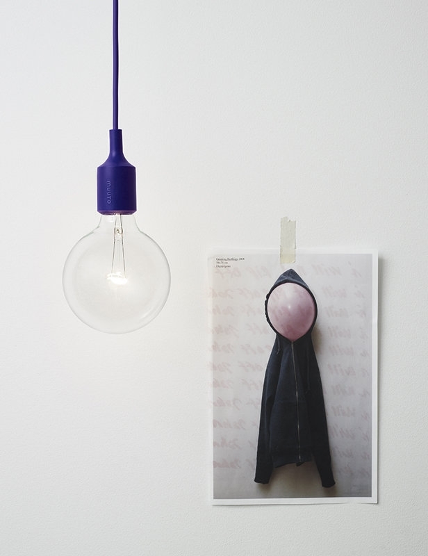 E27 LED Pendelleuchte Silikon Rot