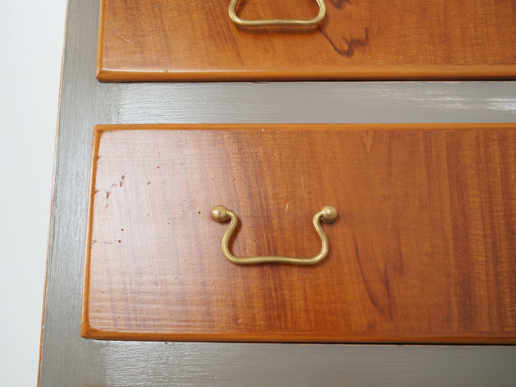 Vintage chest of drawers walnut brown 1960s