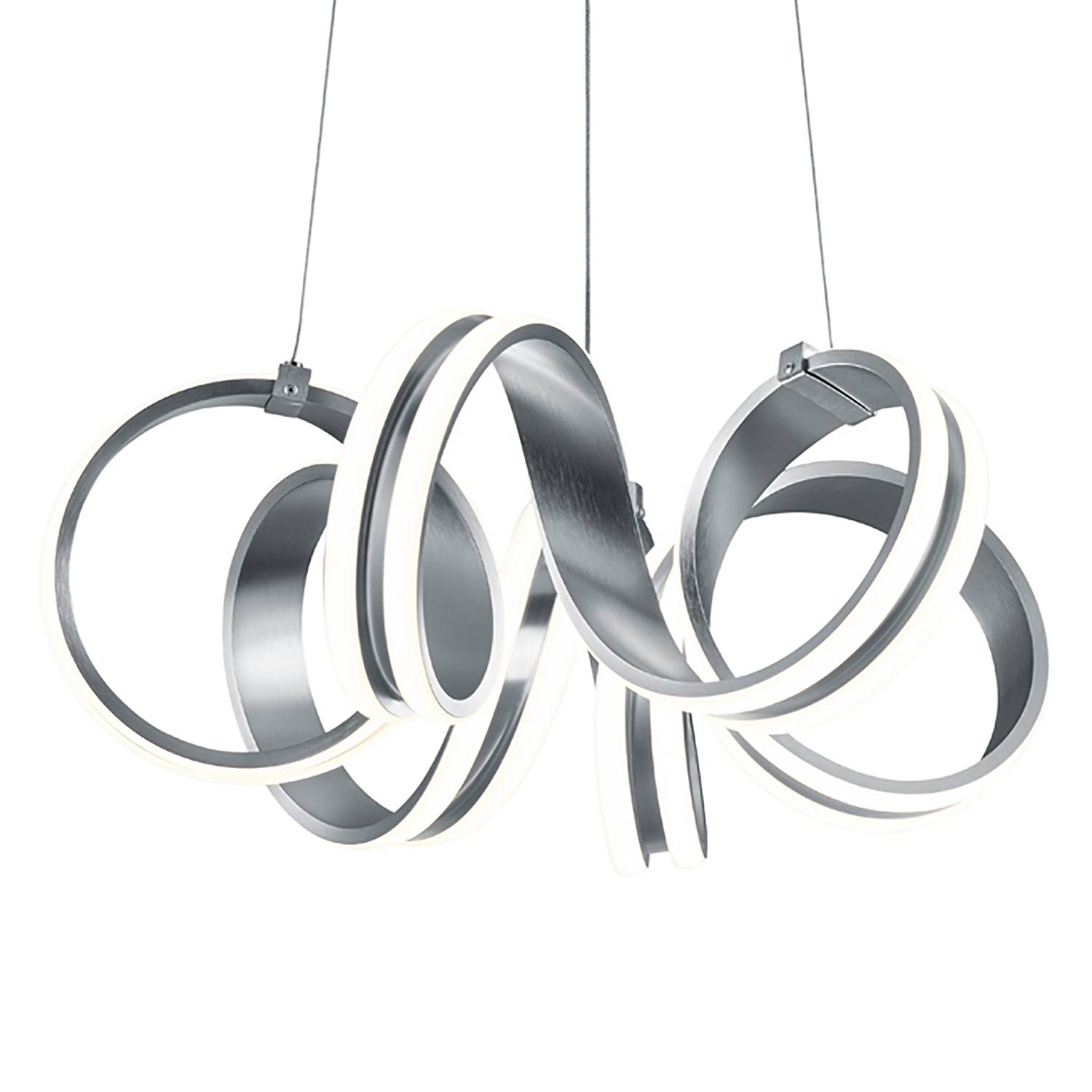 LED-Pendelleuchte Carrera Silber