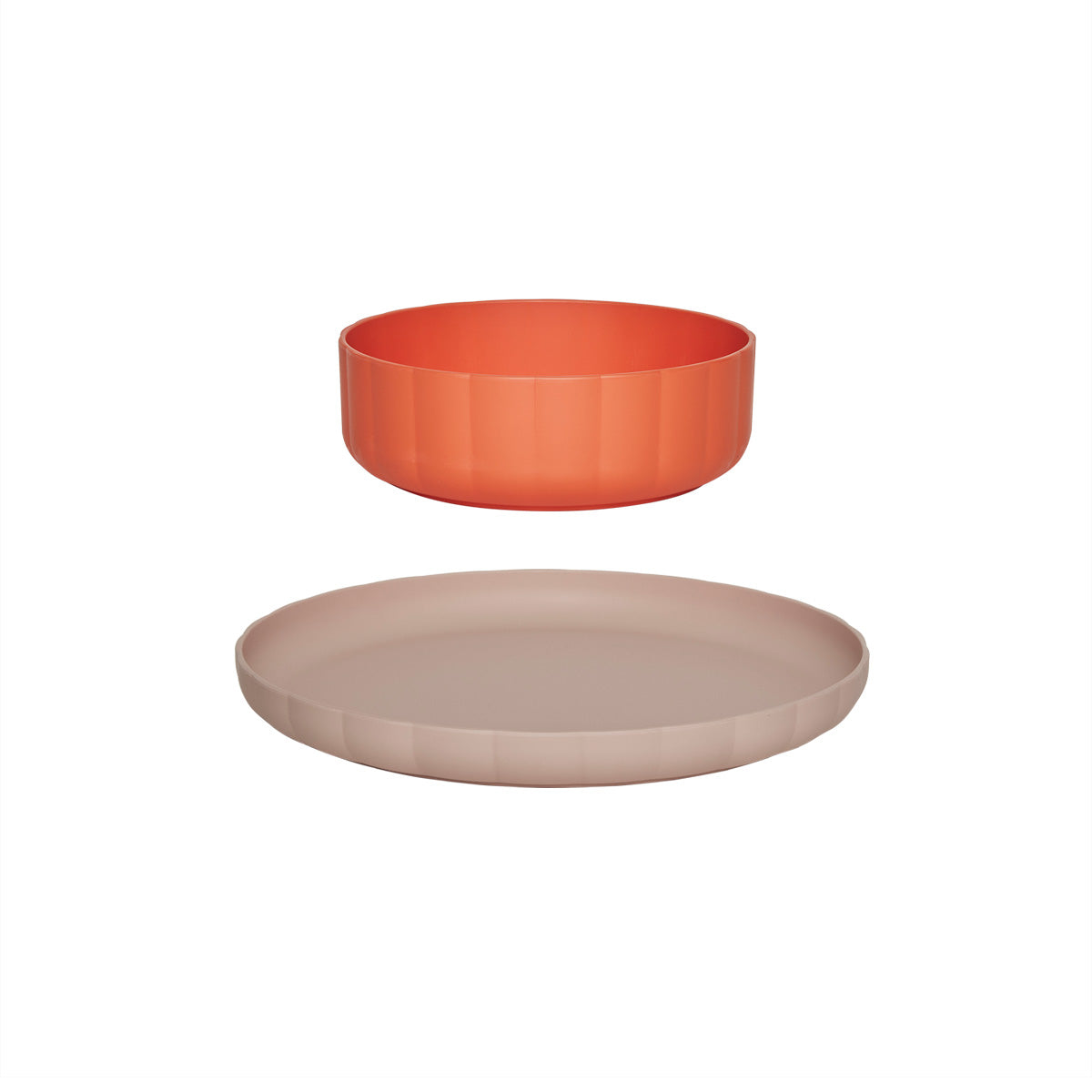 Pullo Plate & Bowl Set Mehrfarbig