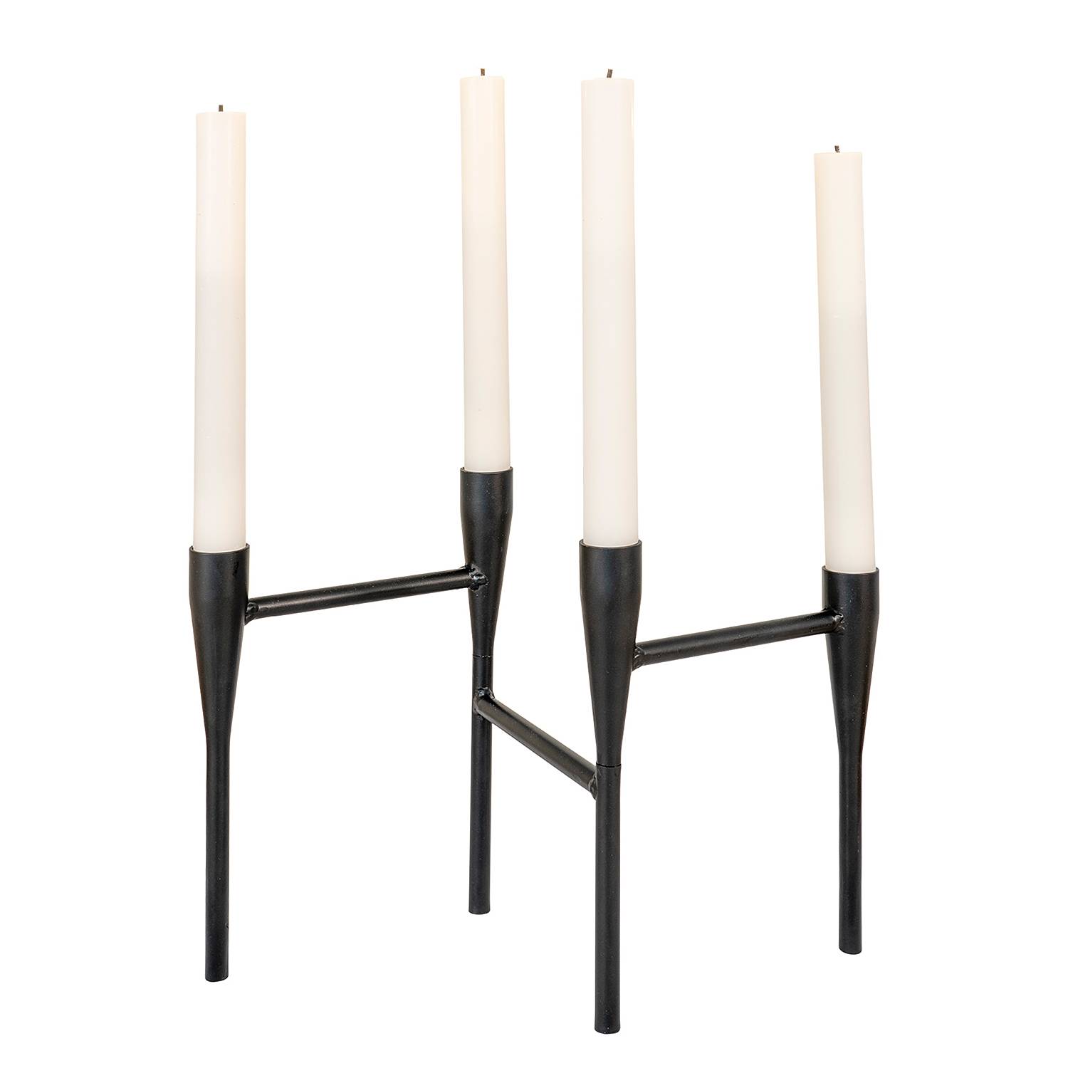Betel Candle Holder Metal Black