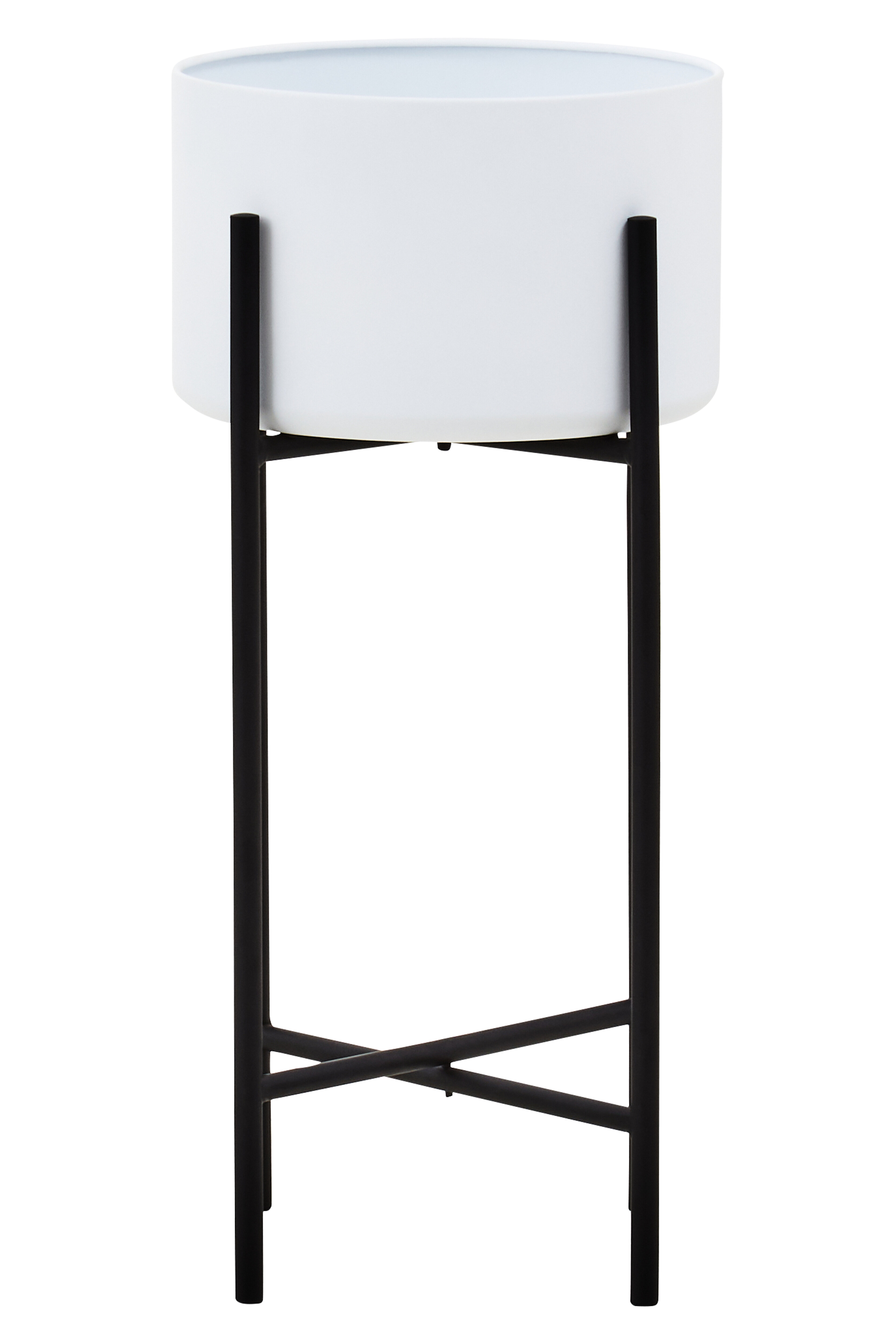 Trosa Groß Weiß Schwarz Standblumentopf

