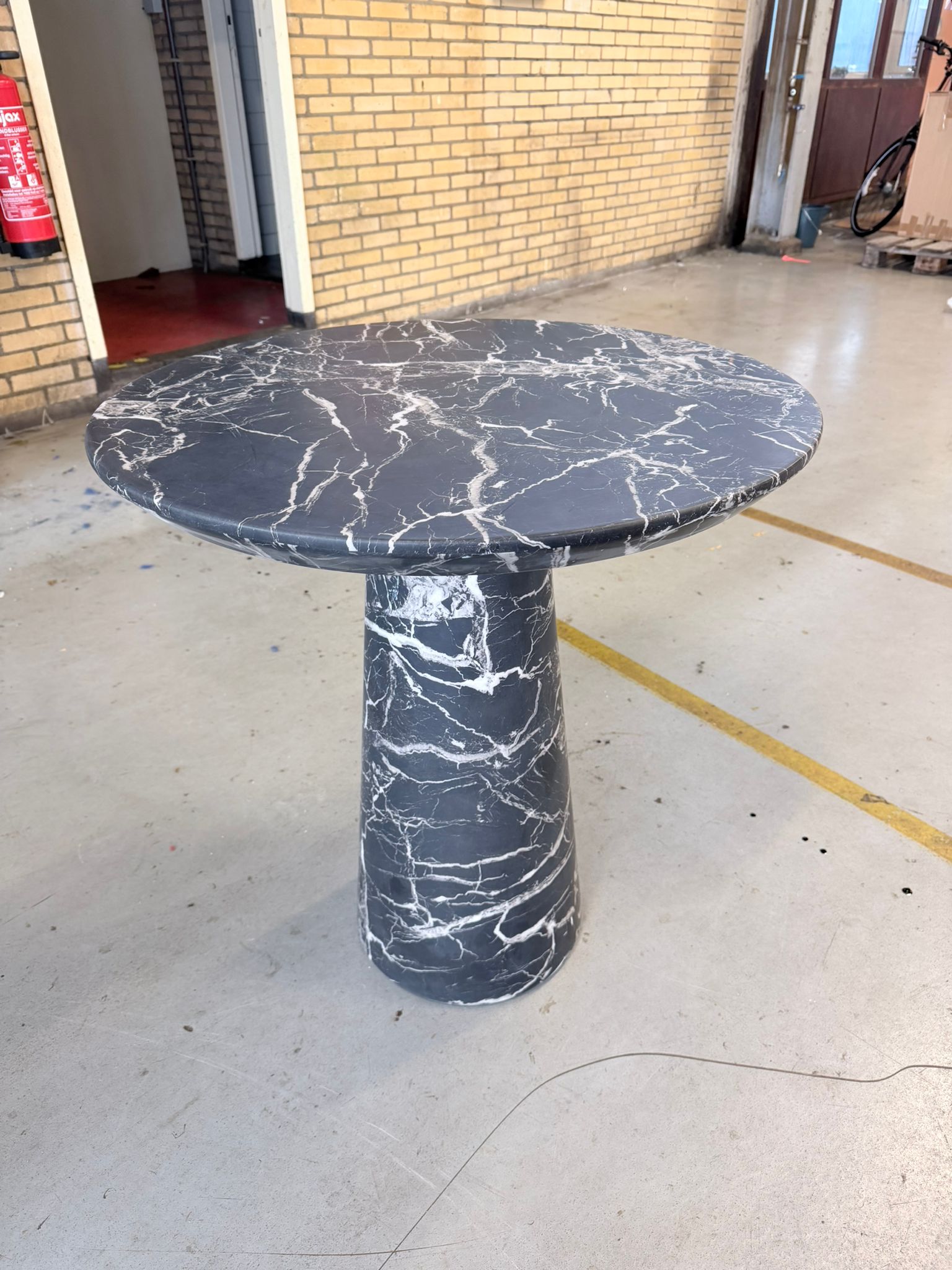 Side Table Polspotten Marble Black