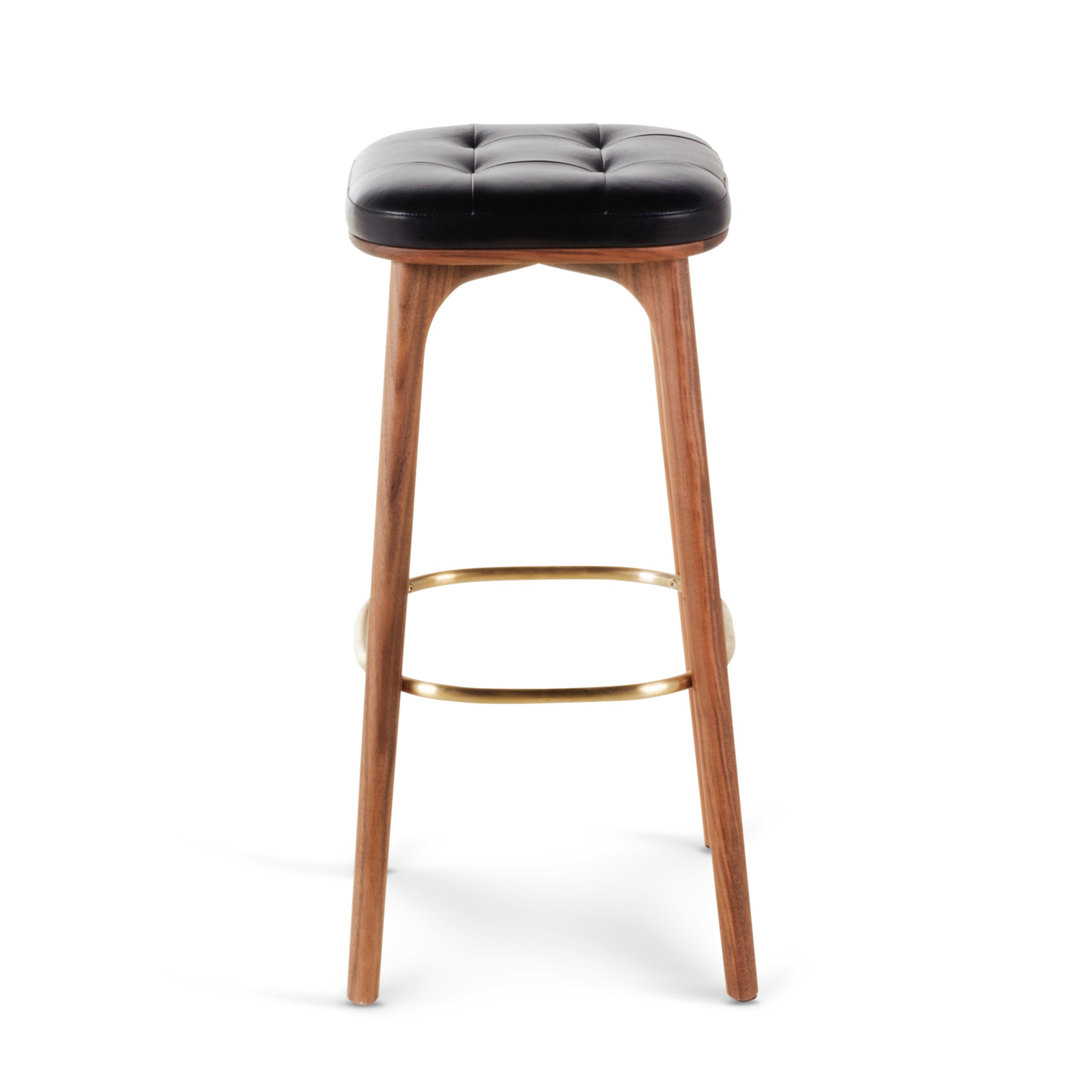 UTILITY Stool Leather Black