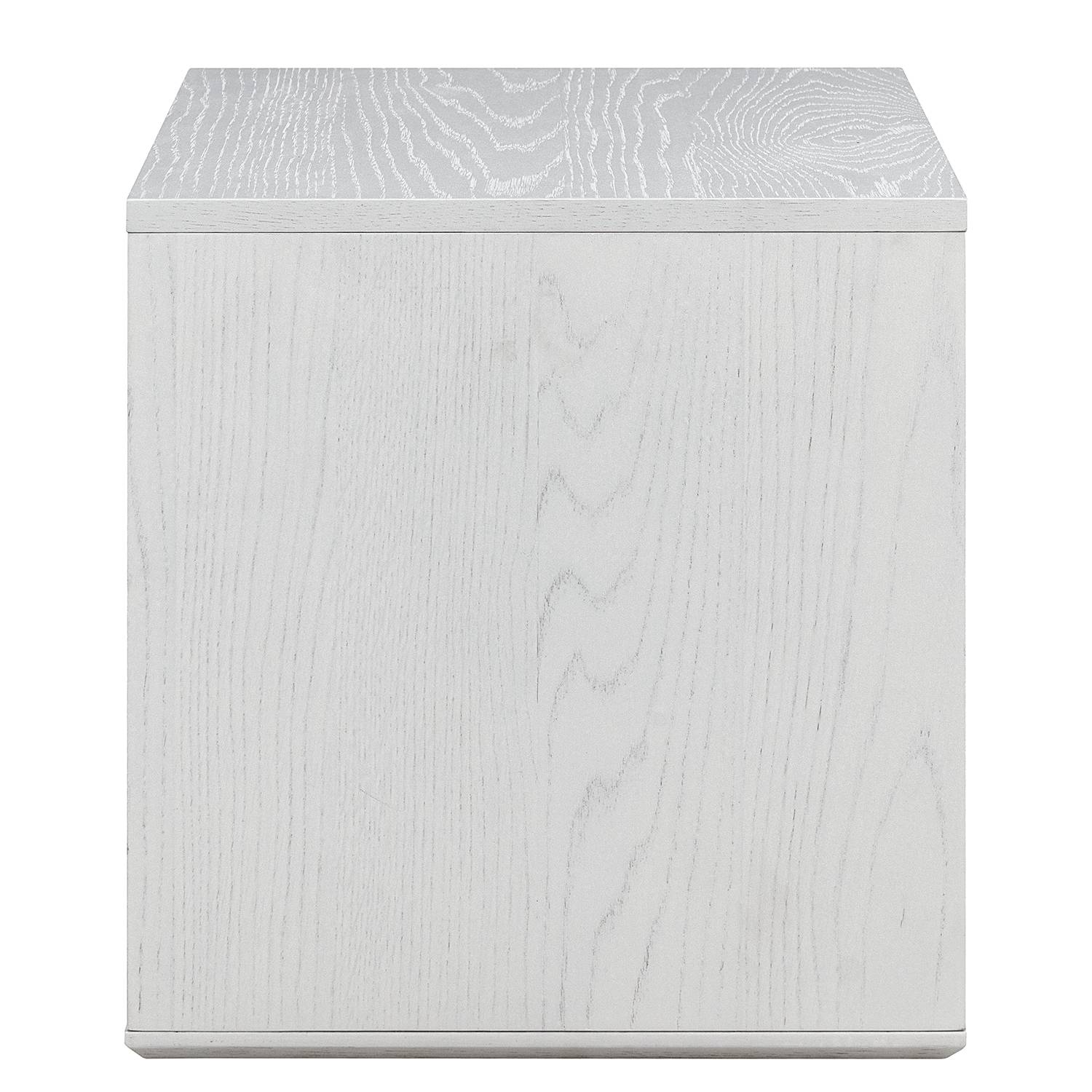 Nightstand Yolmeh Real wood veneer White