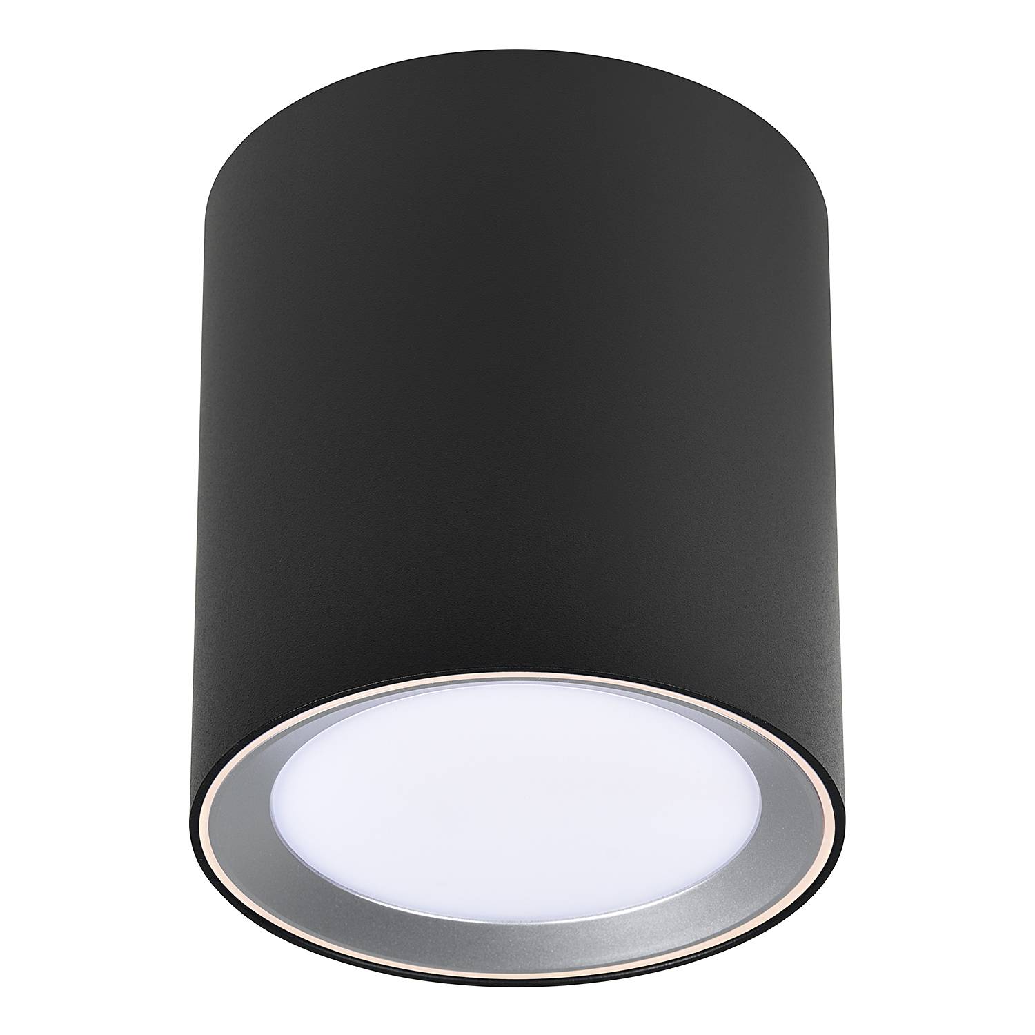 LED-Badleuchte Landon Smart Stahl PVC Schwarz 13 x 14 cm