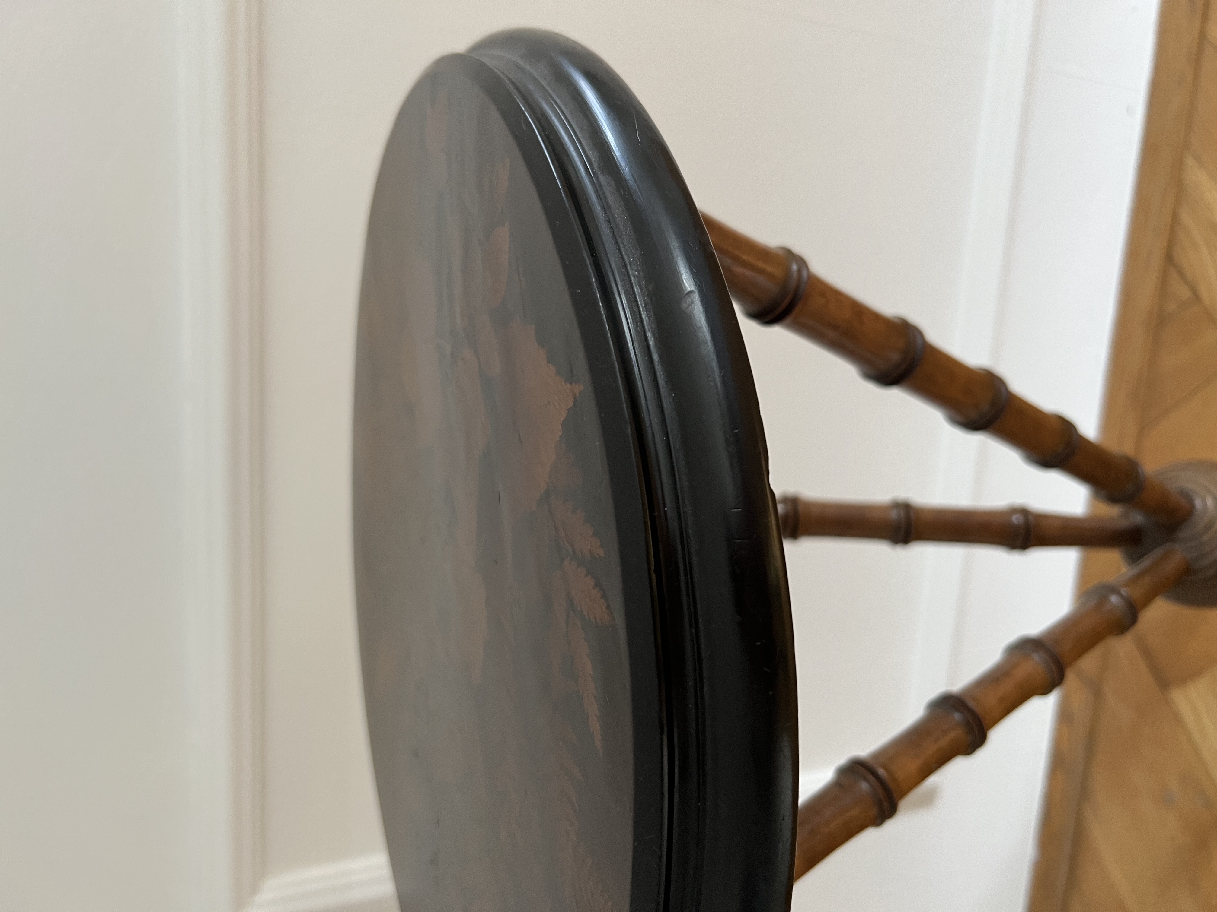 Three-legged side table wood 37cm