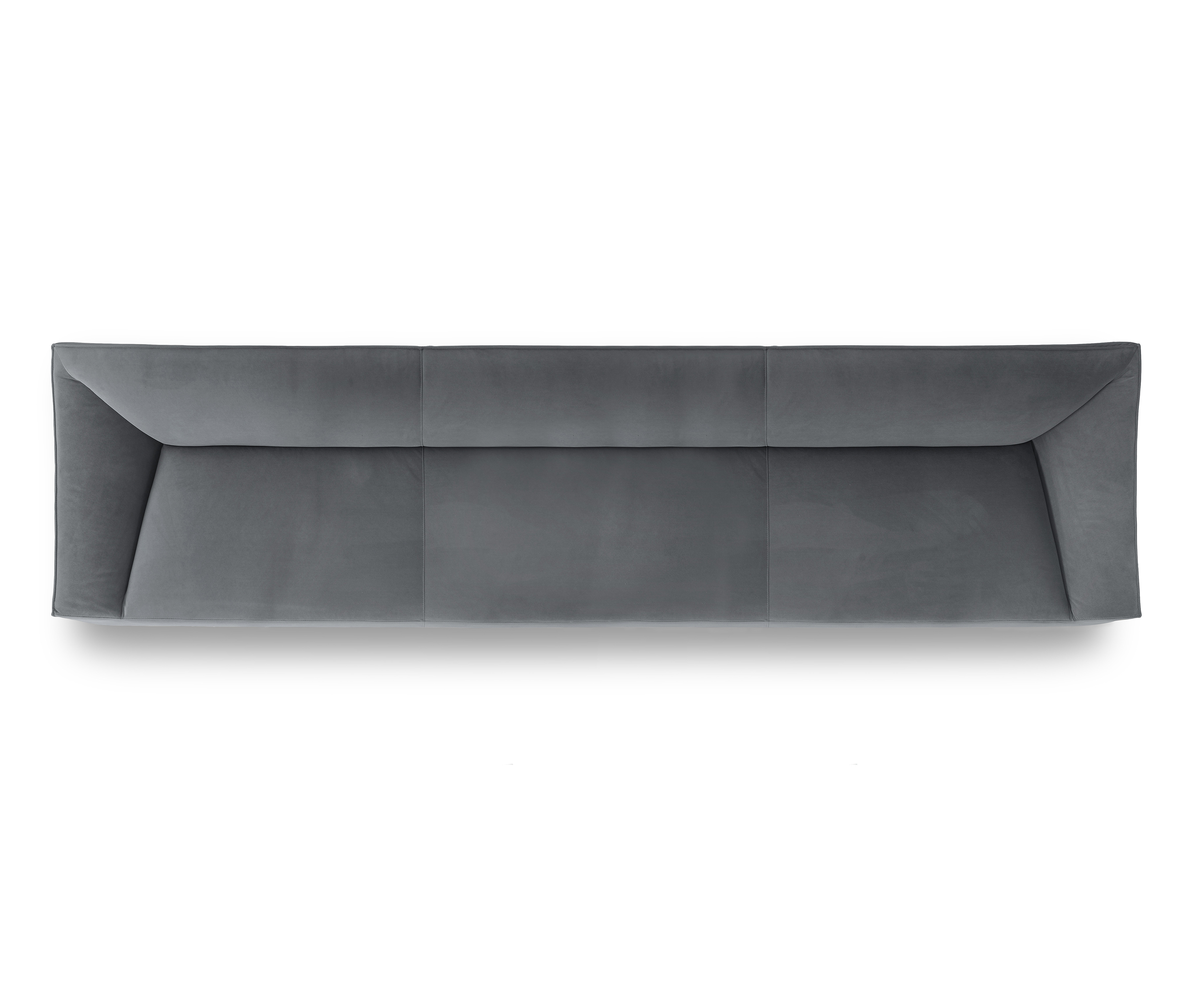 Dolce Sofa 3-Sitzer Samt Grau