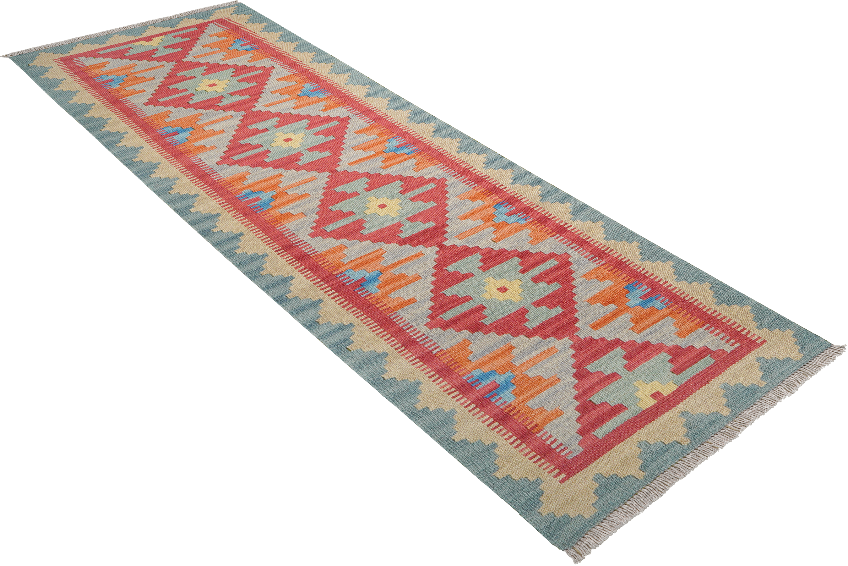 Kelim Gashgai Teppich Wolle Rot