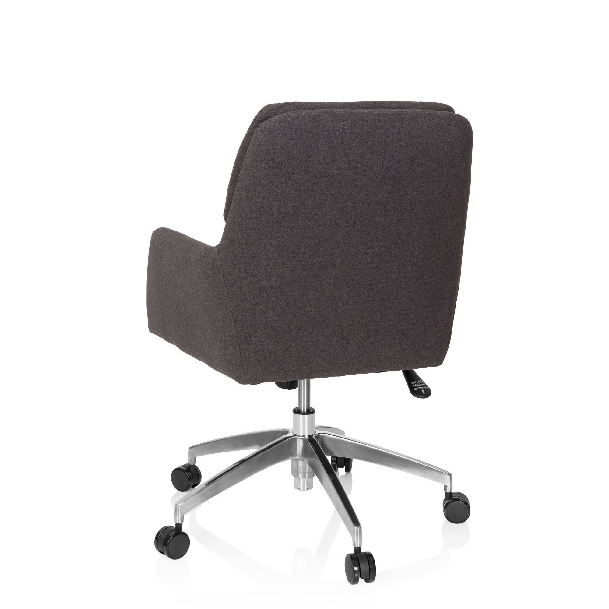 SHAKE 350 Sedia da ufficio girevole con rotelle tessuto grigio