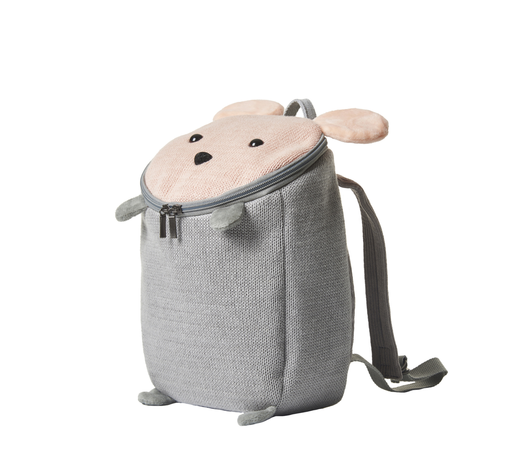 Maus Rucksack Baumwolle Grau