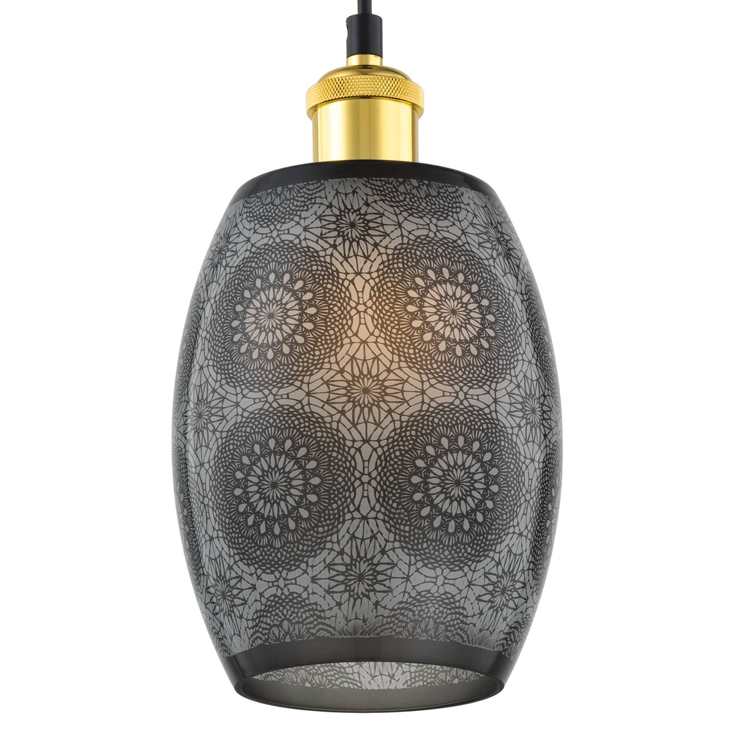 Pendelleuchte Foley III Eisen / Glas 1-flammig