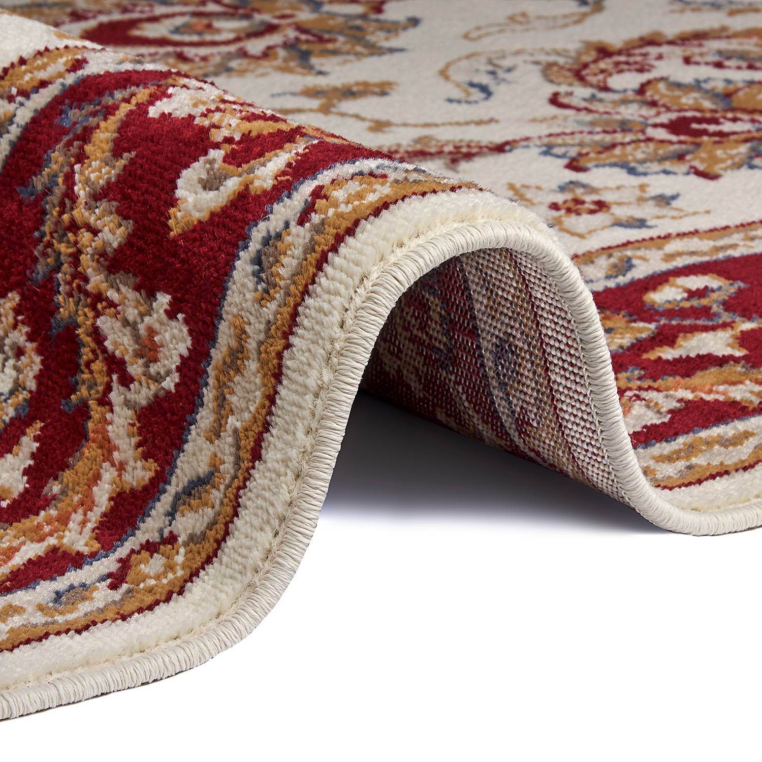 Reni Orientteppich Beige Rot 120 x 170 cm