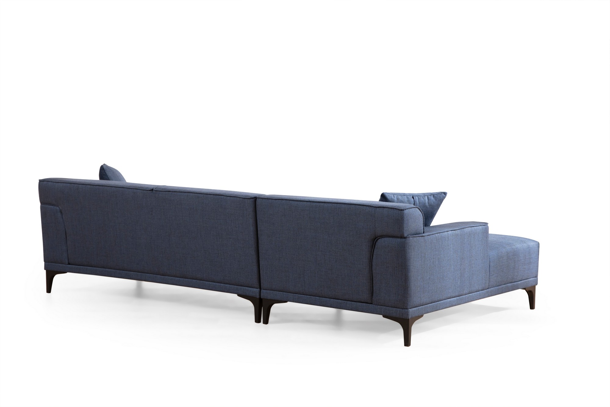 Modernes Sofa Récamiere Links Blau