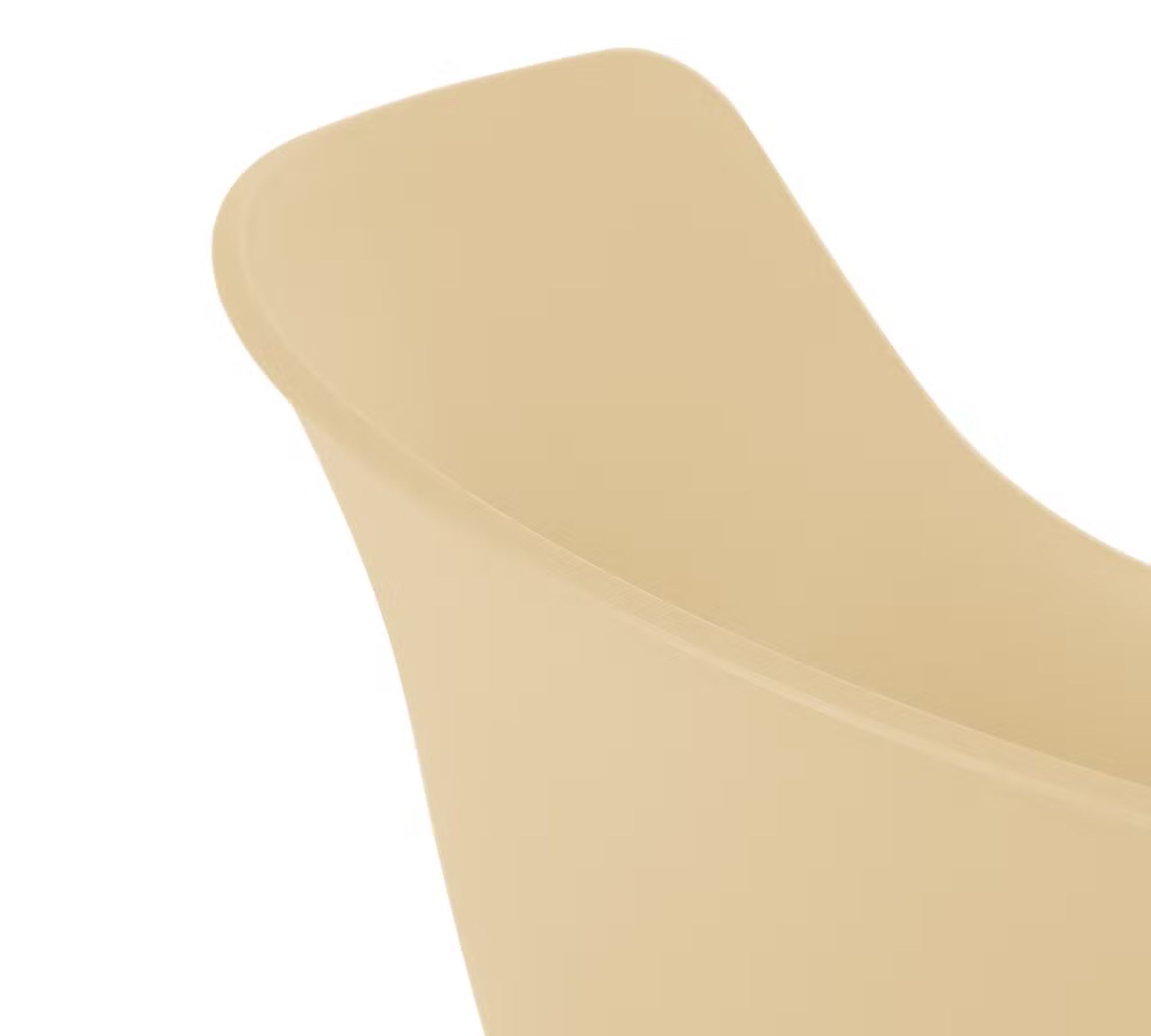 2x Vedene Gartenstuhl Stahl Kunststoff Beige