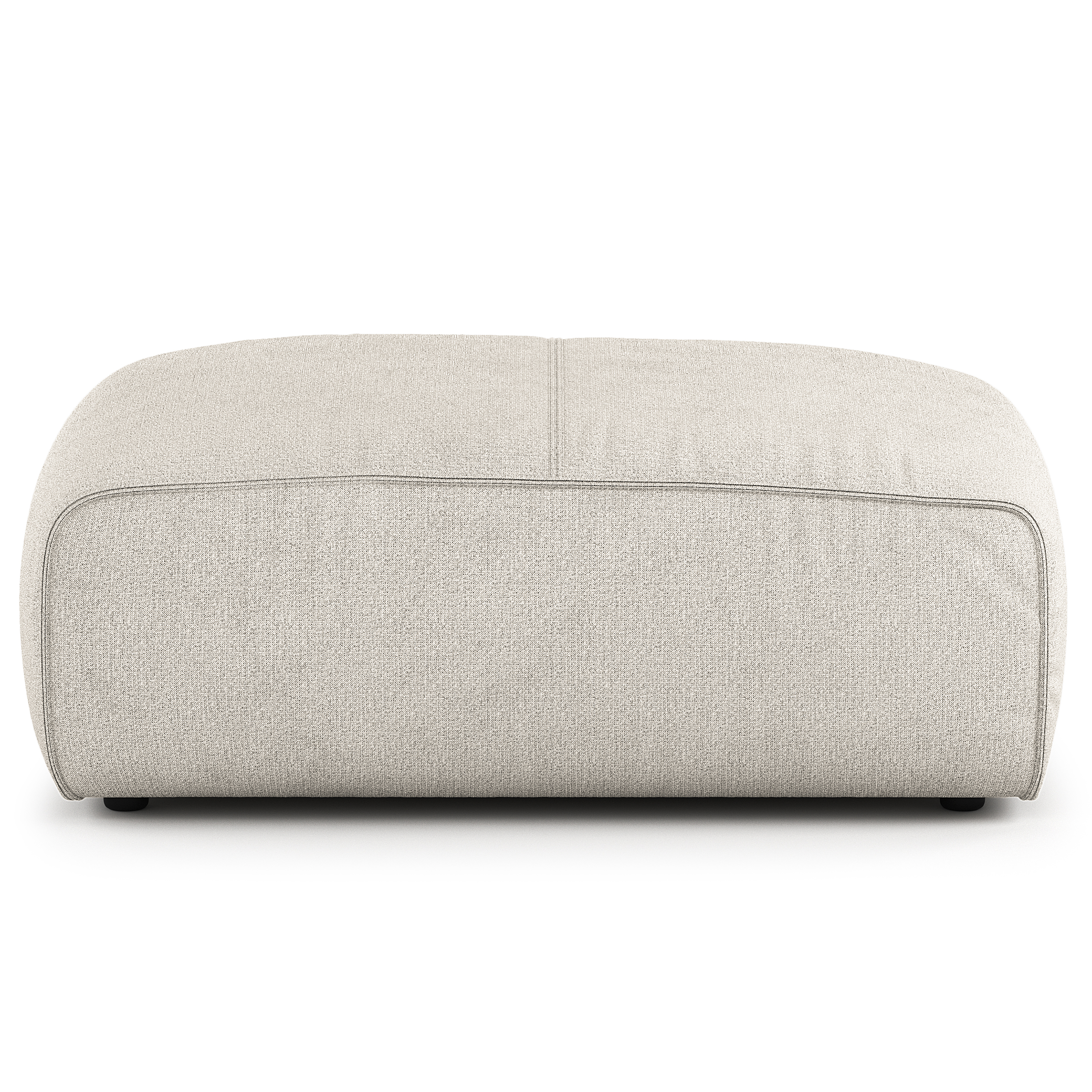 Ottoman HUDSON Woven Fabric Amaris Greige