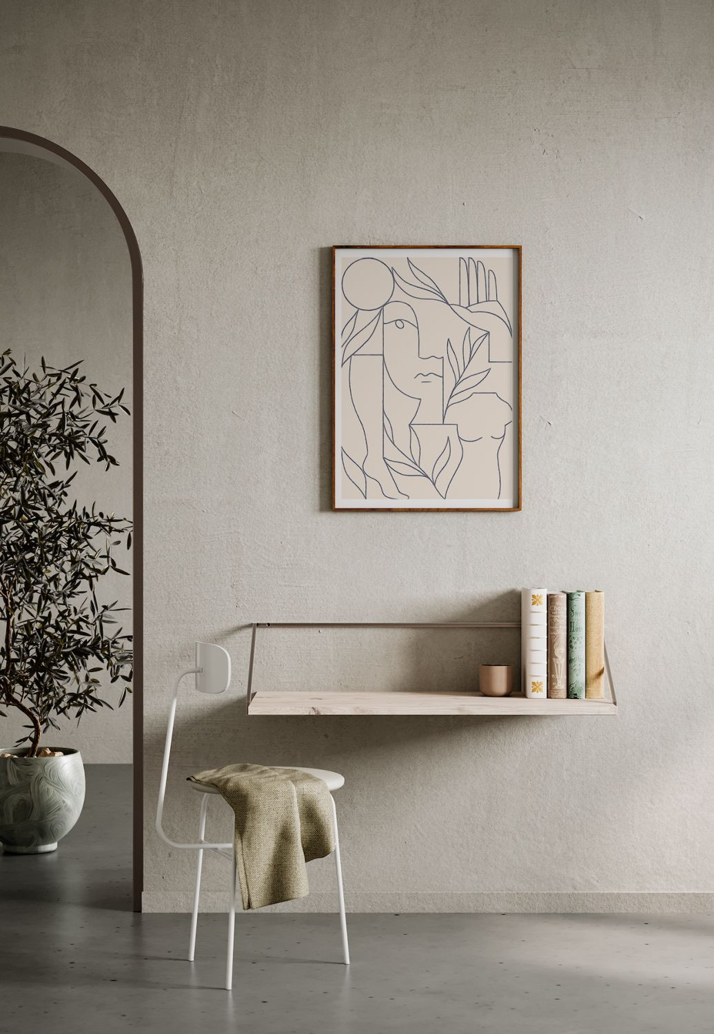 Eden Poster Beige ohne Rahmen