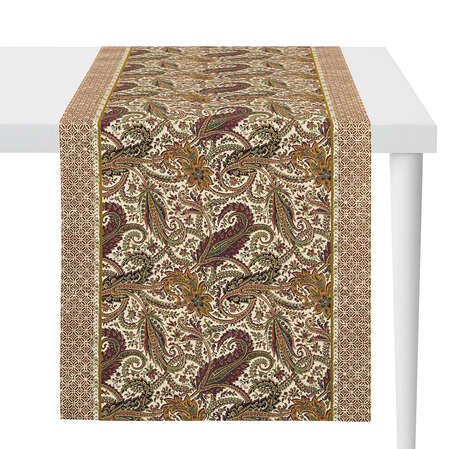 Tischläufer 1310 Baumwollstoff Hellbraun