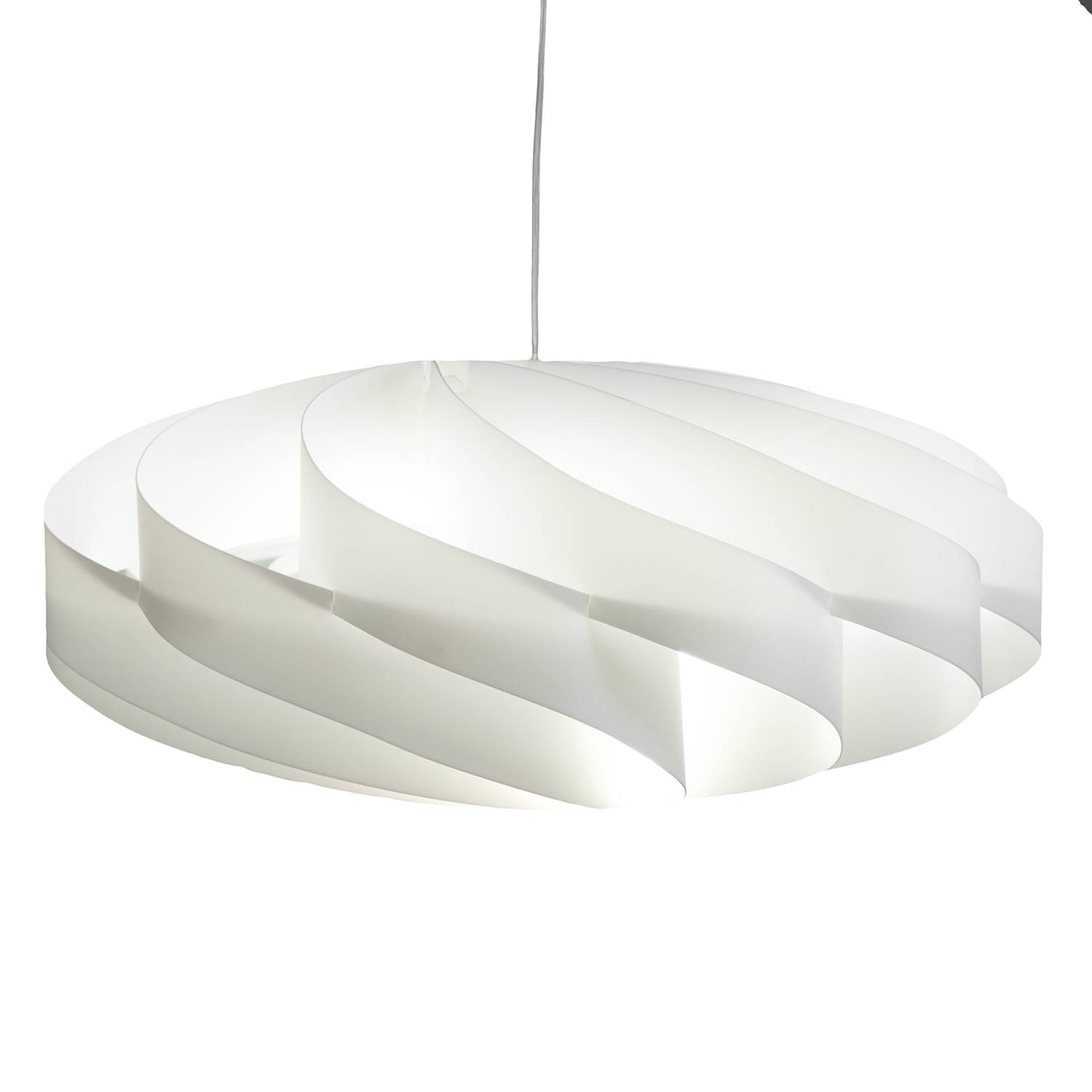 Pendelleuchte Flat II Polyacryl Weiß