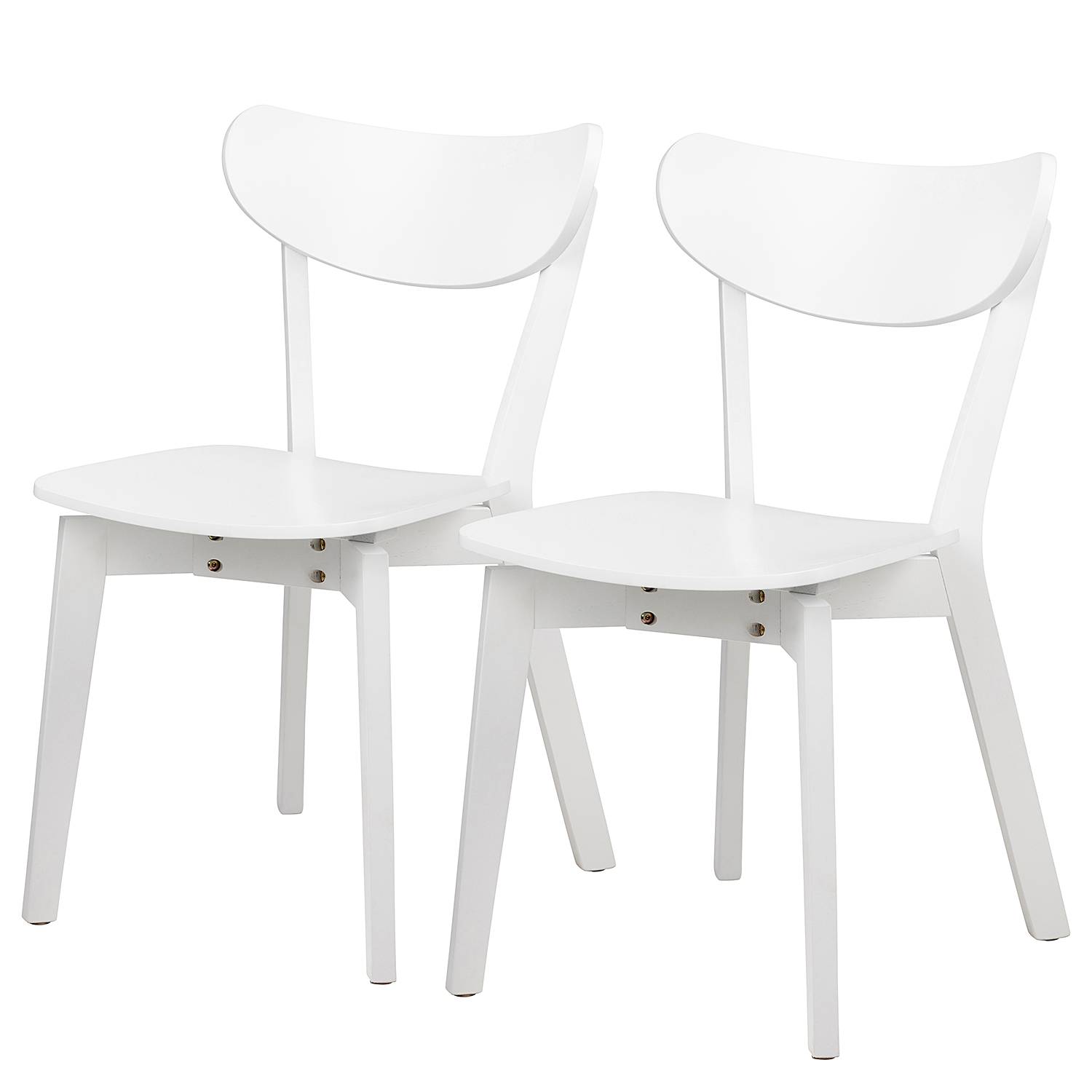 Esszimmerstuhl RIGBY 2er-Set Weiß