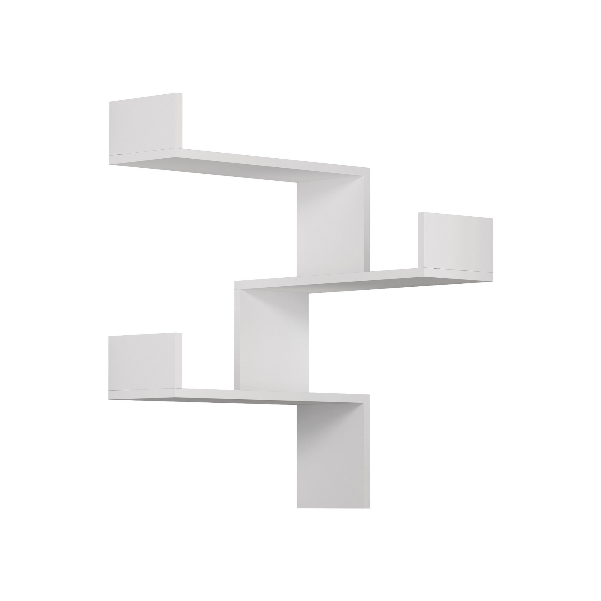 Luksa Wall Shelf Wood Veneer White