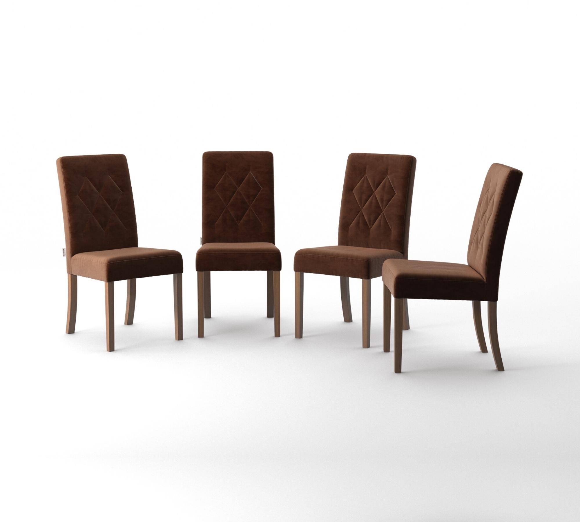 4x Esszimmerstühle kapitoniert