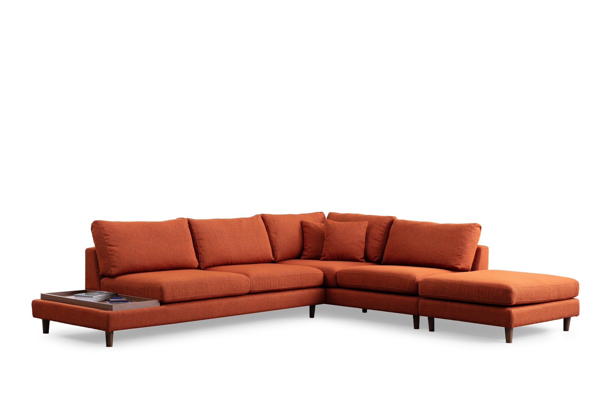 New Tulip Ecksofa 4-Sitzer Orange