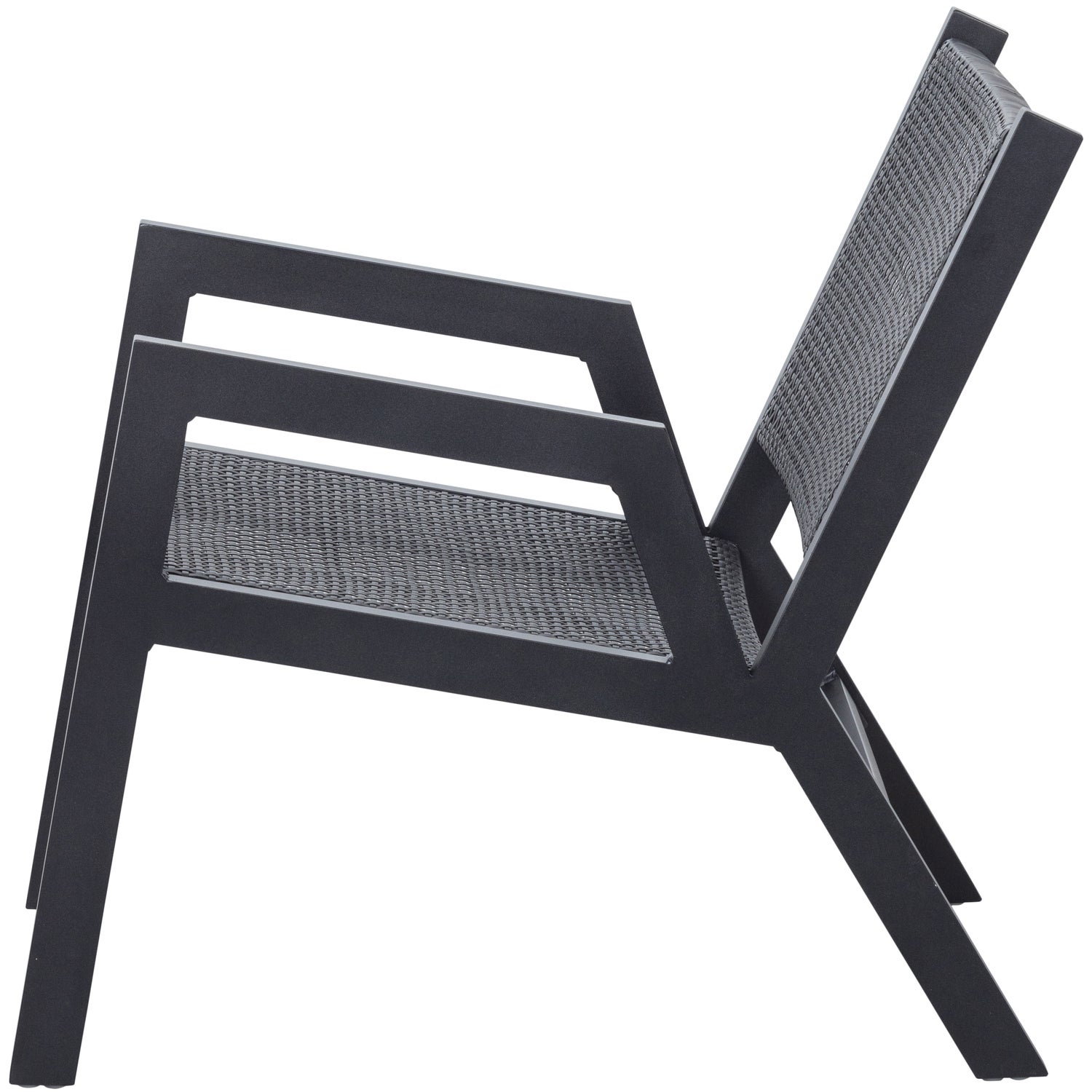 Pem Sessel Aluminium Schwarz