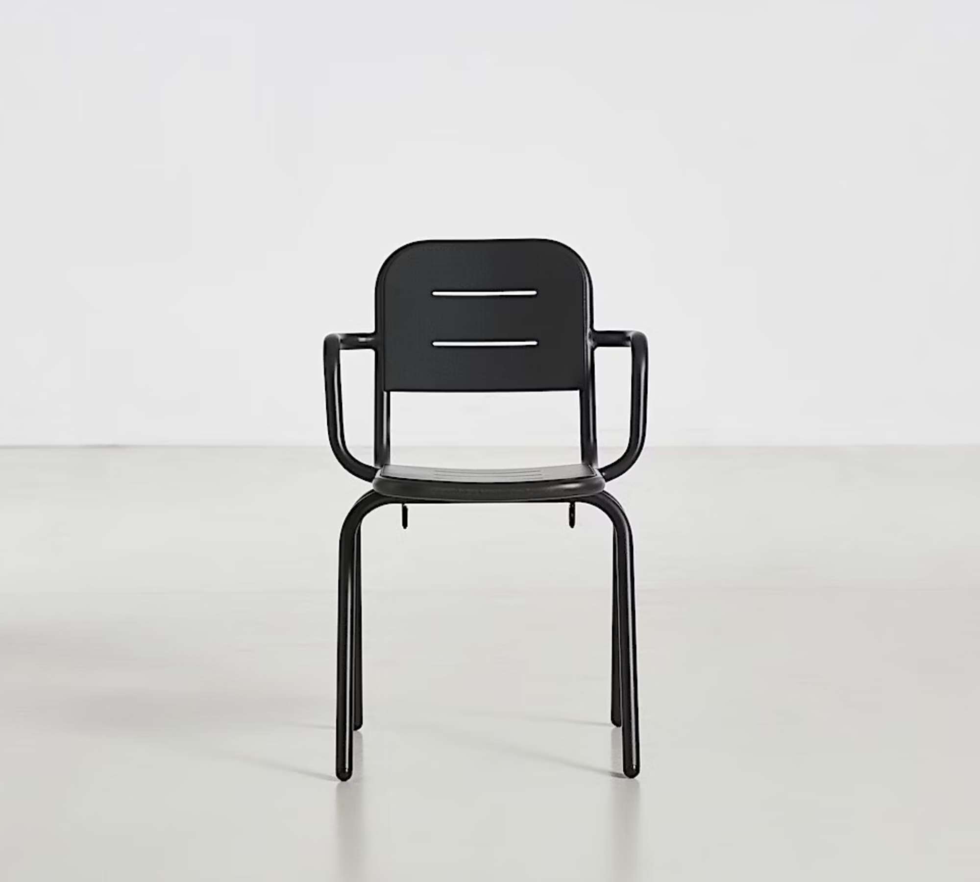 Ray Café Stuhl Metall Grau