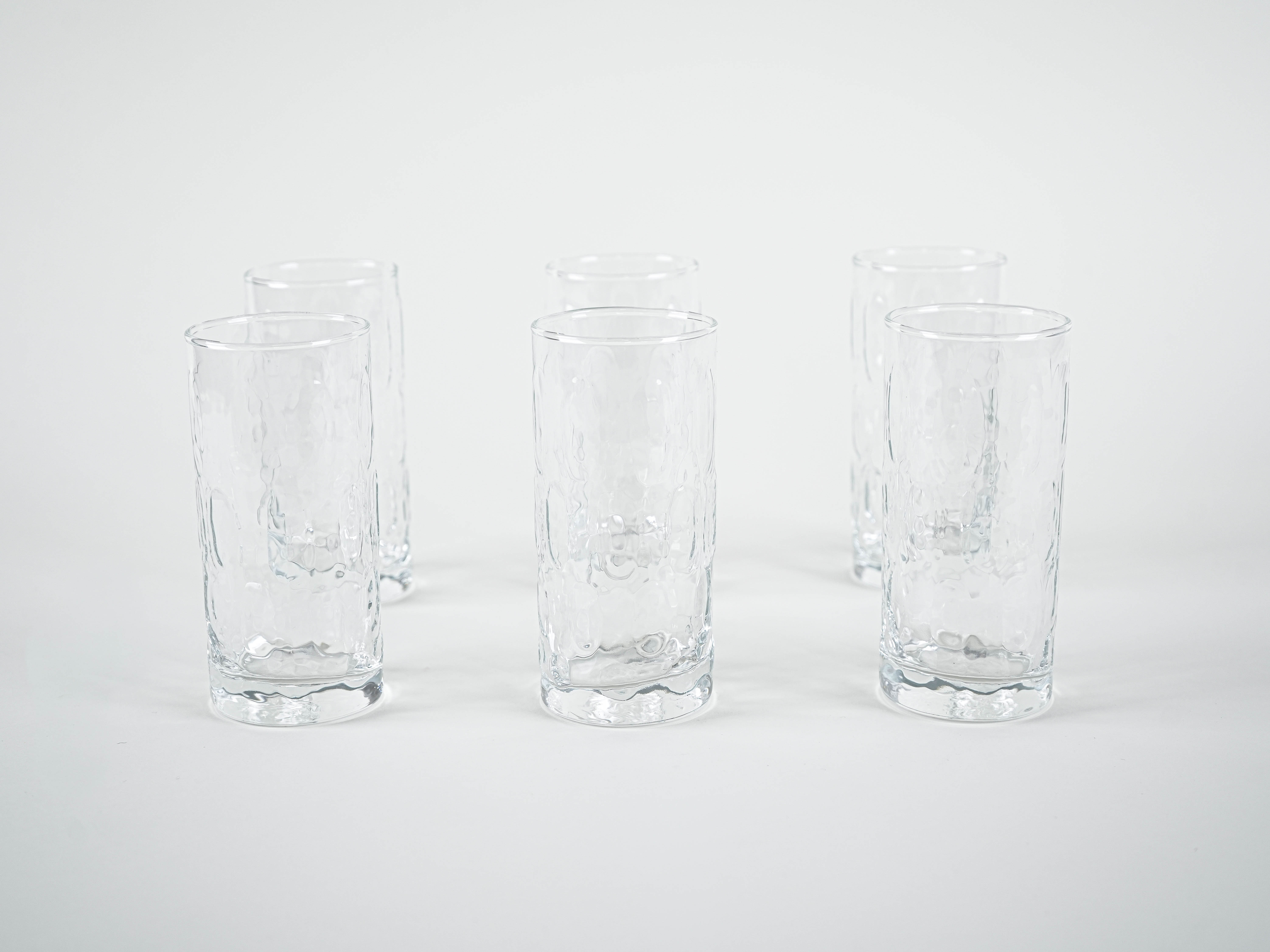 Set of six glasses 1970s