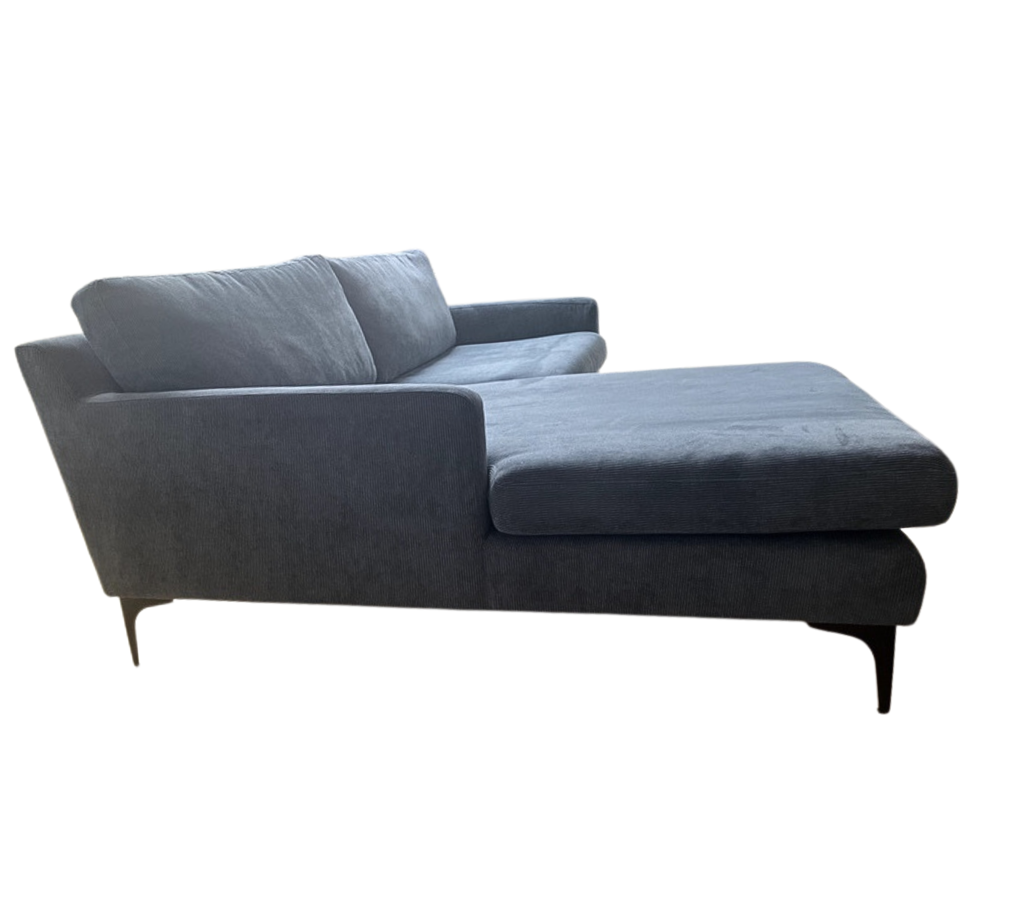 Astha Sofa 2-Sitzer Récamiere Rechts Sorento Steel Blue