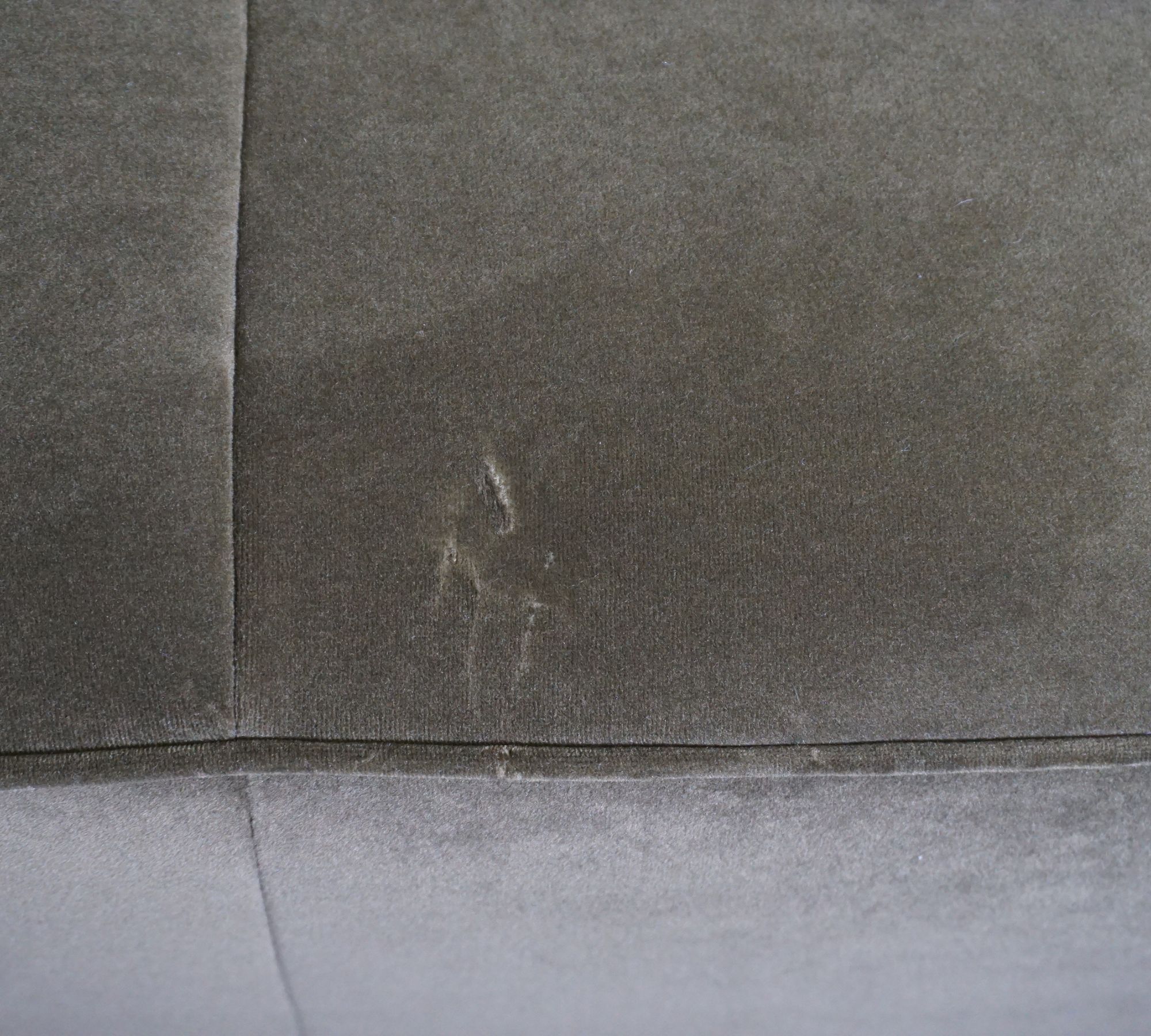 Amsterdam Ecksofa Links mit Lounge Samtstoff 3134 Olivgrün