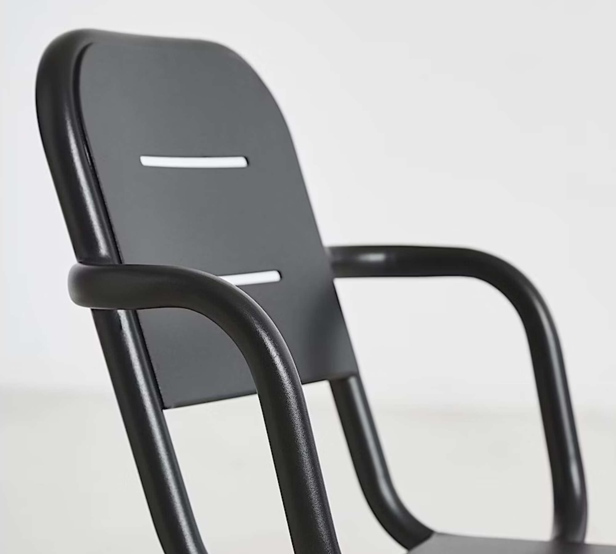 Ray Café Stuhl Metall Grau