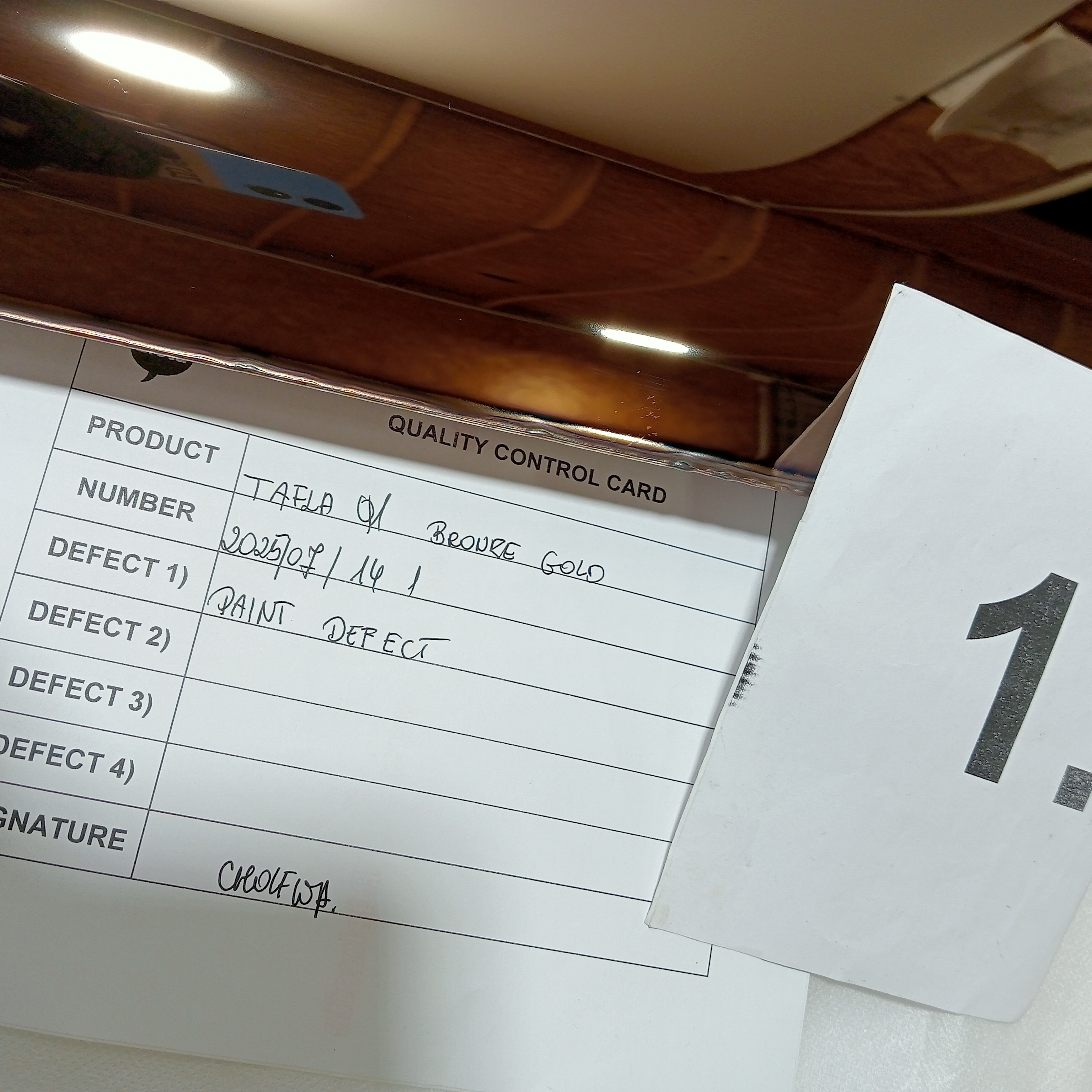 Tafla Specchio Q1 Acciaio inox Bronzo Oro