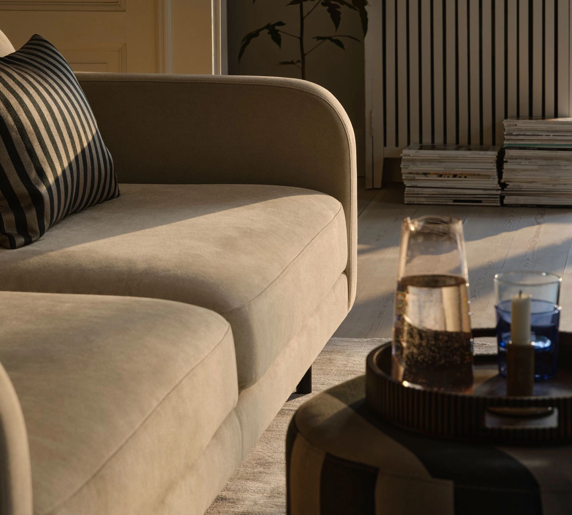 Julia Sofa 3-Sitzer Form Cream