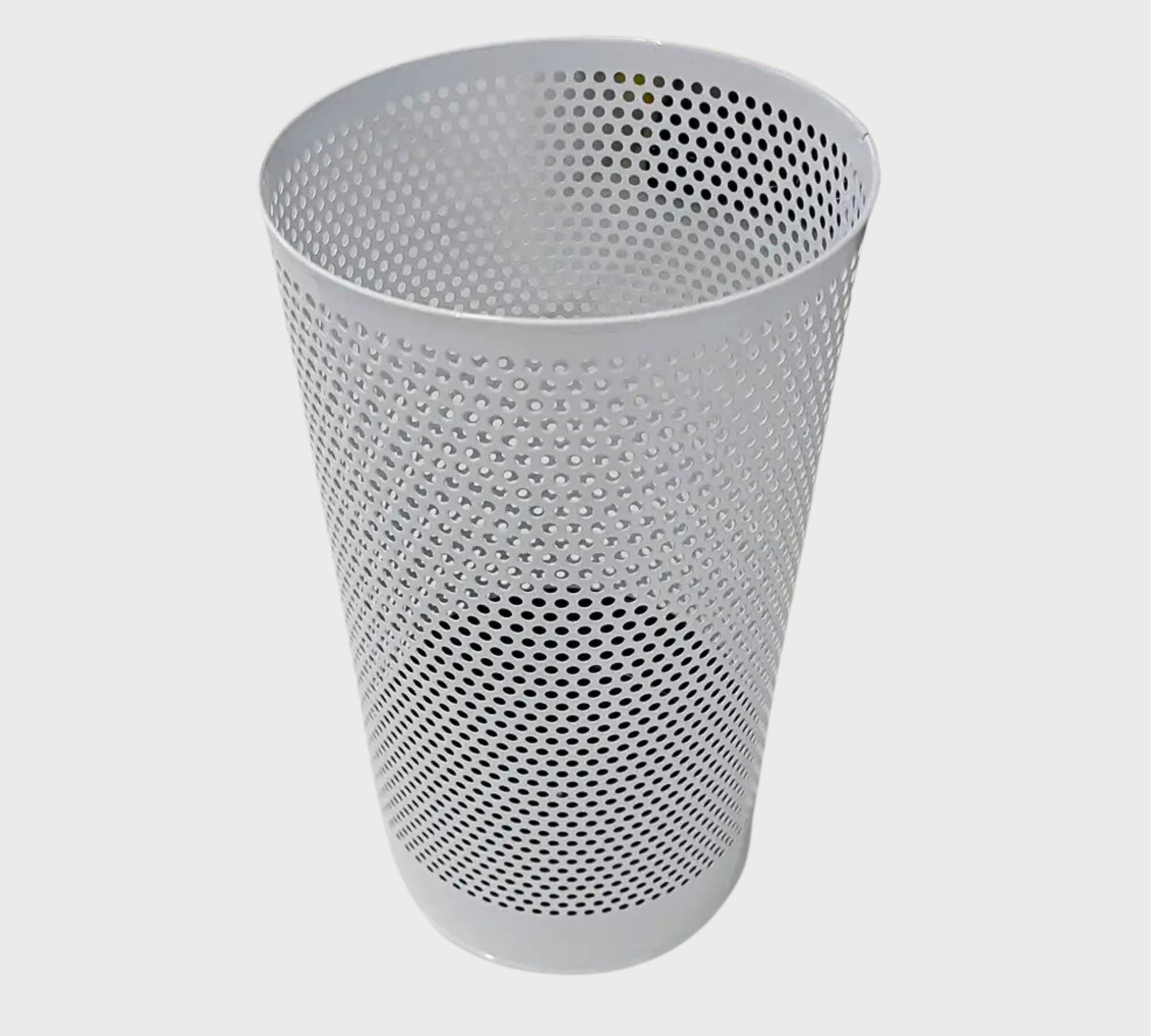 Schirmständer / Papierkorb Stahl Beschichtet Weiß 65086
