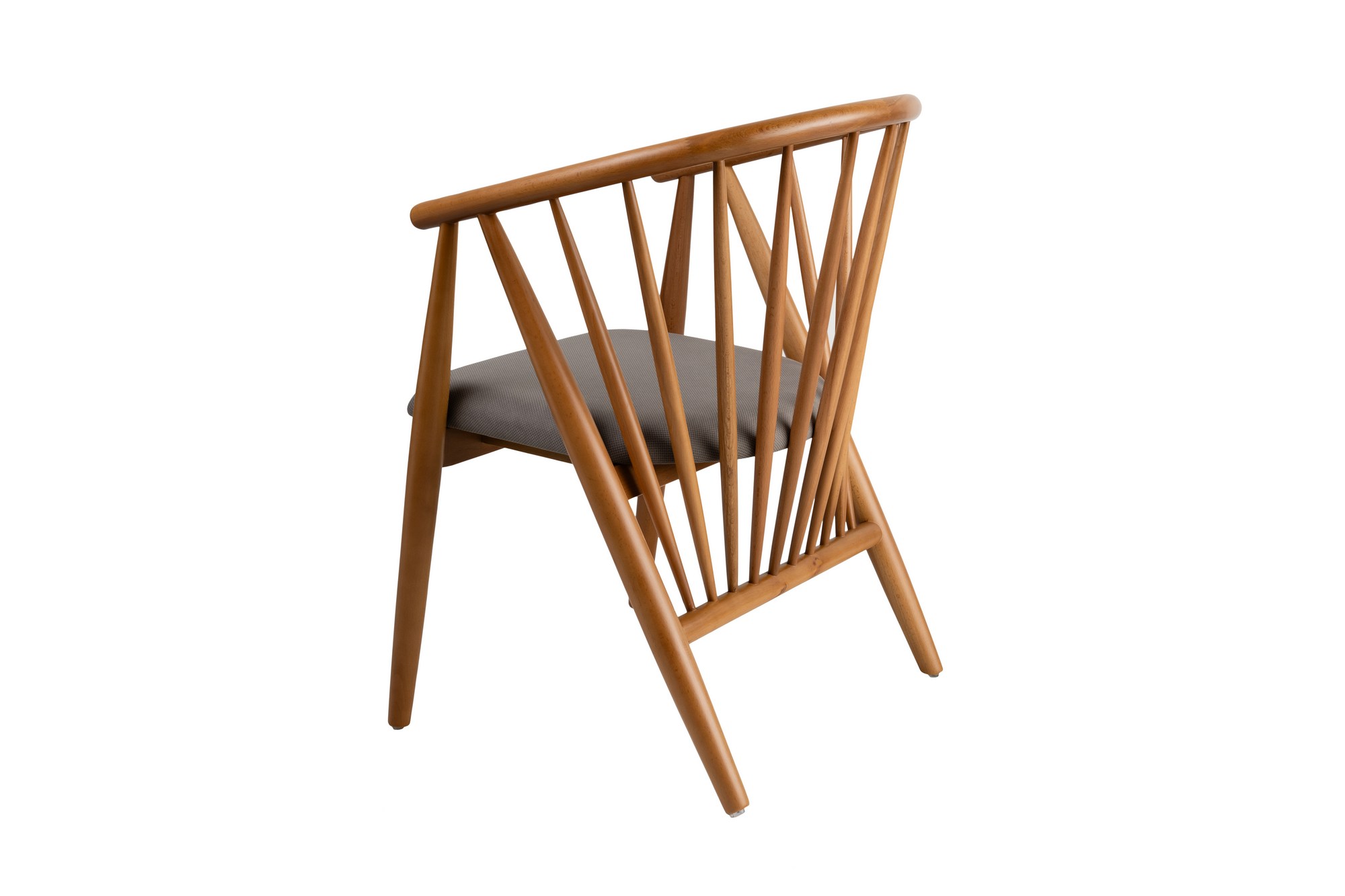 Doris Armchair Wood Veneer Grey