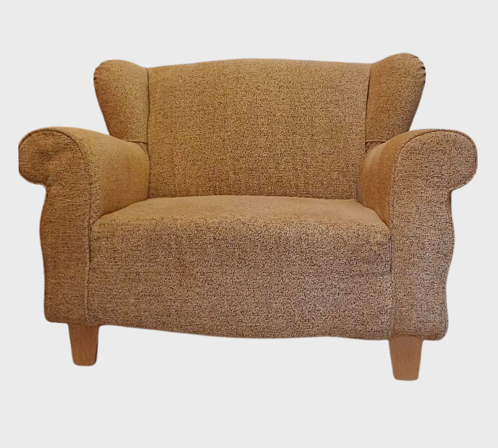 Sessel Textil Holz Gelb