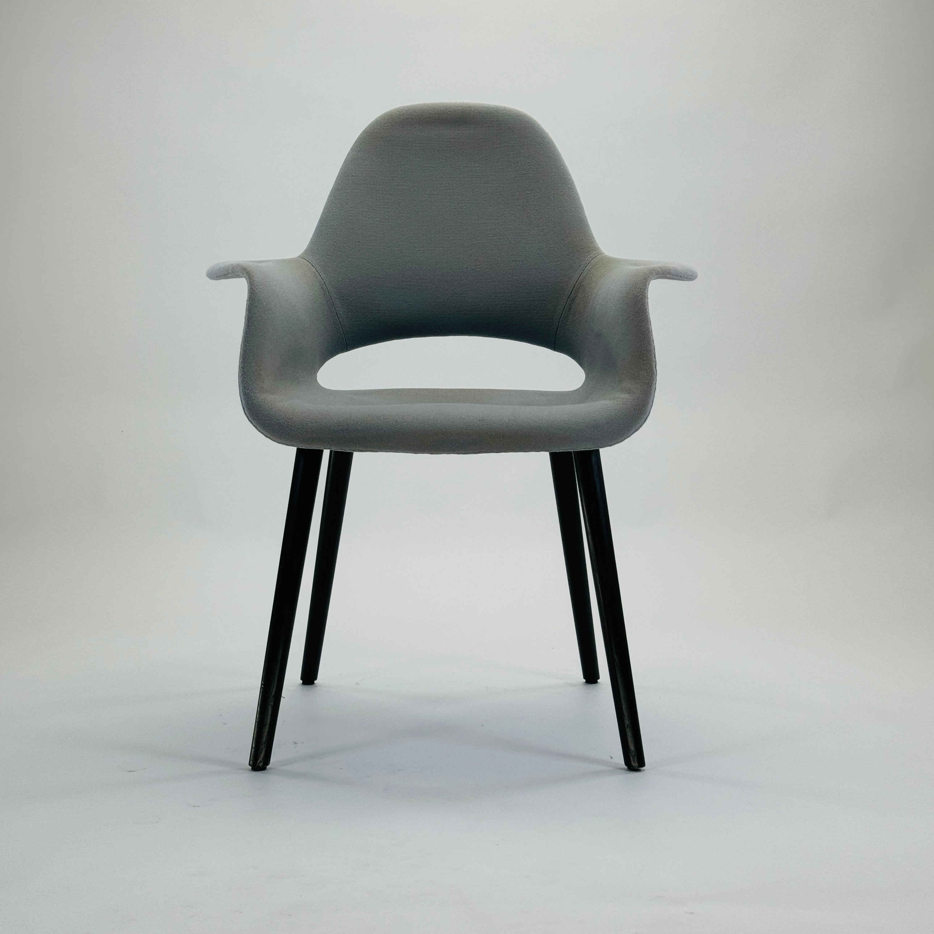 Organic Chair Stoff Holz Grau