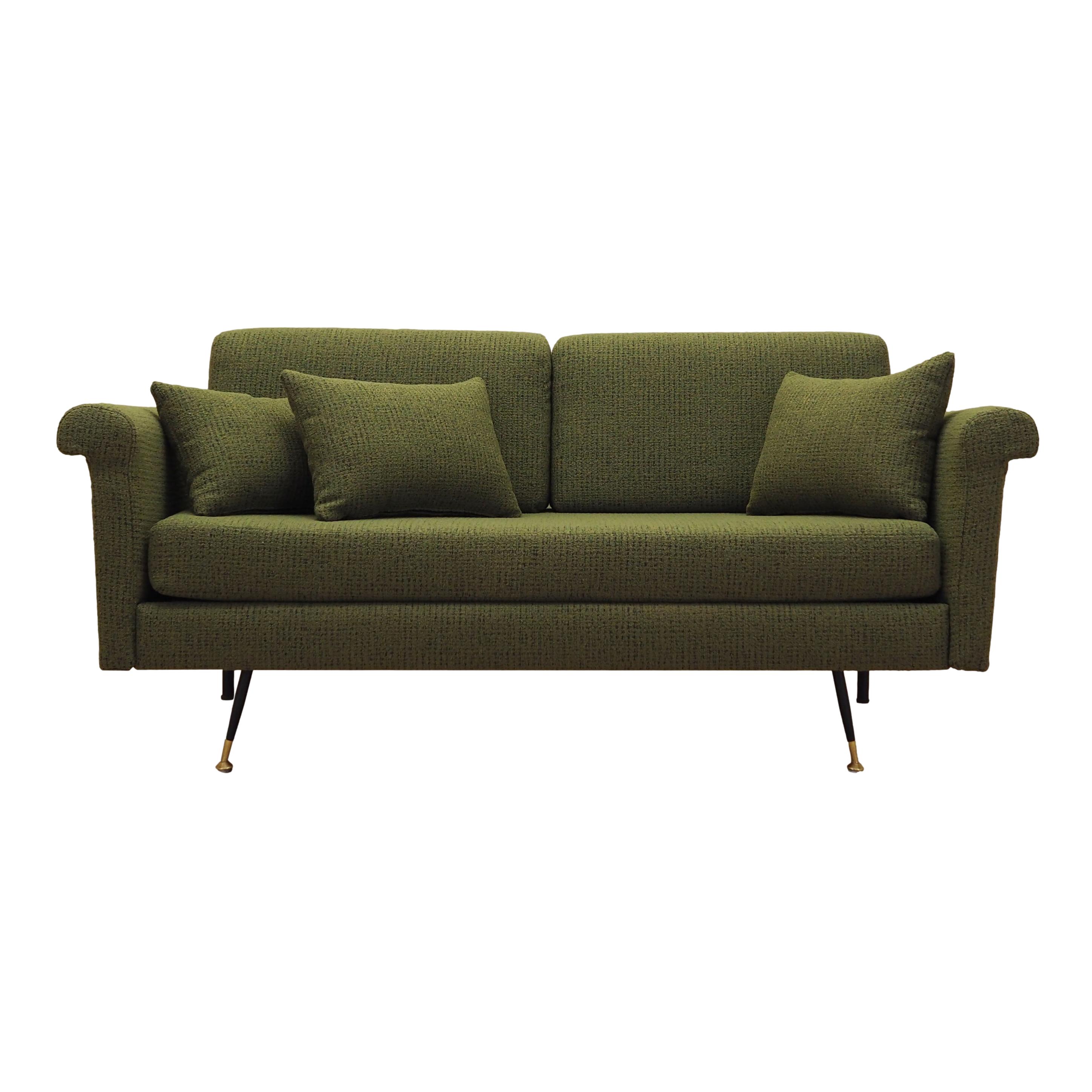 2-Sitzer Sofa Grün 1960er Jahre