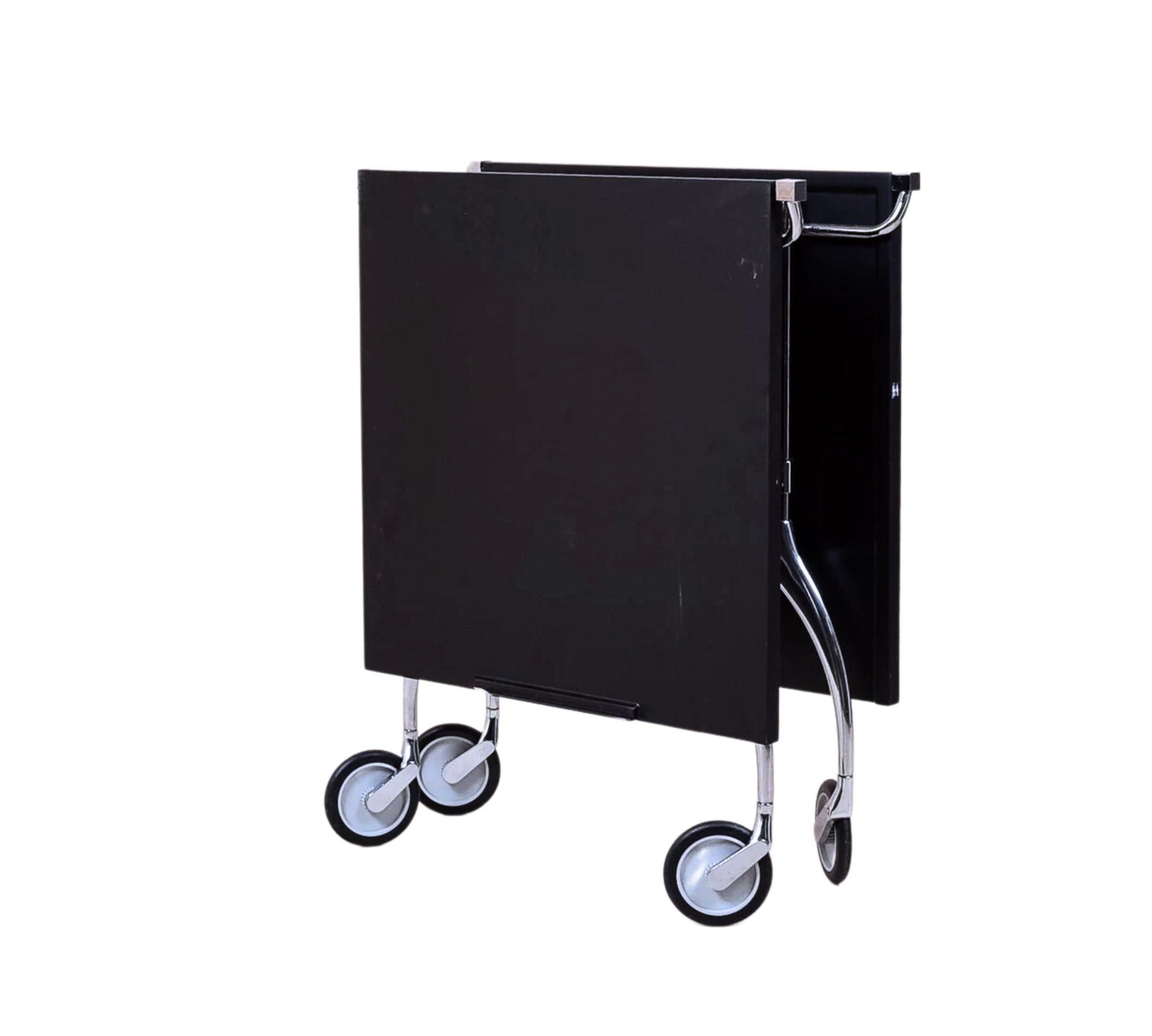 Battista Kartell Servierwagen Polyester Metall Schwarz