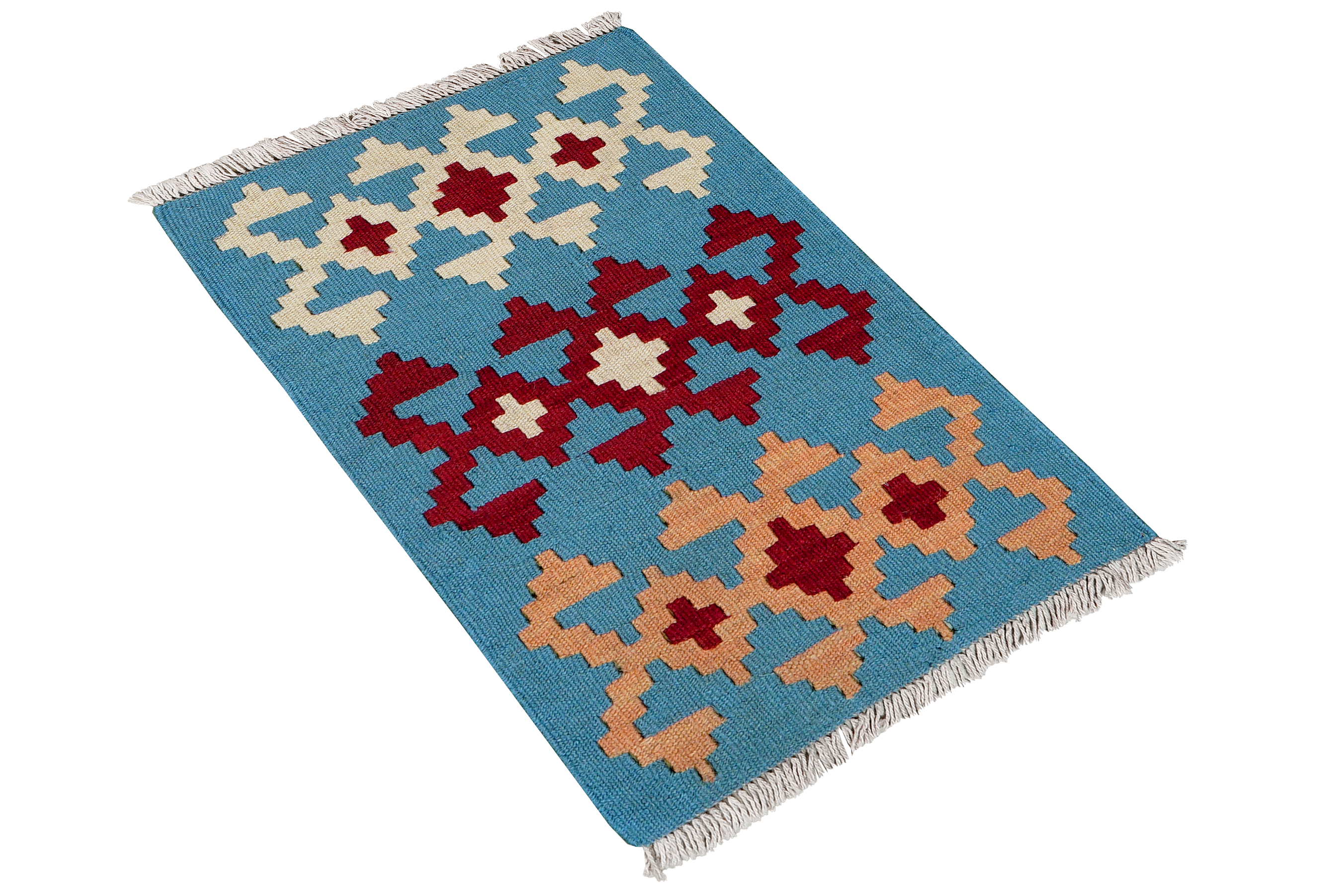 Kilim Gashgai Teppich Blau