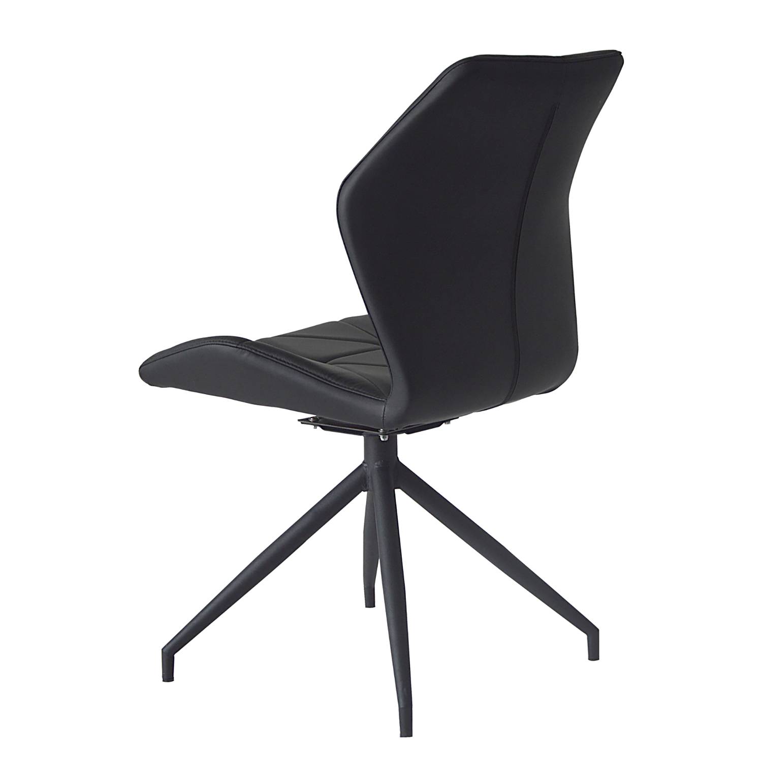 Upholstered Chair Frontera Swivel Set of 2 Black